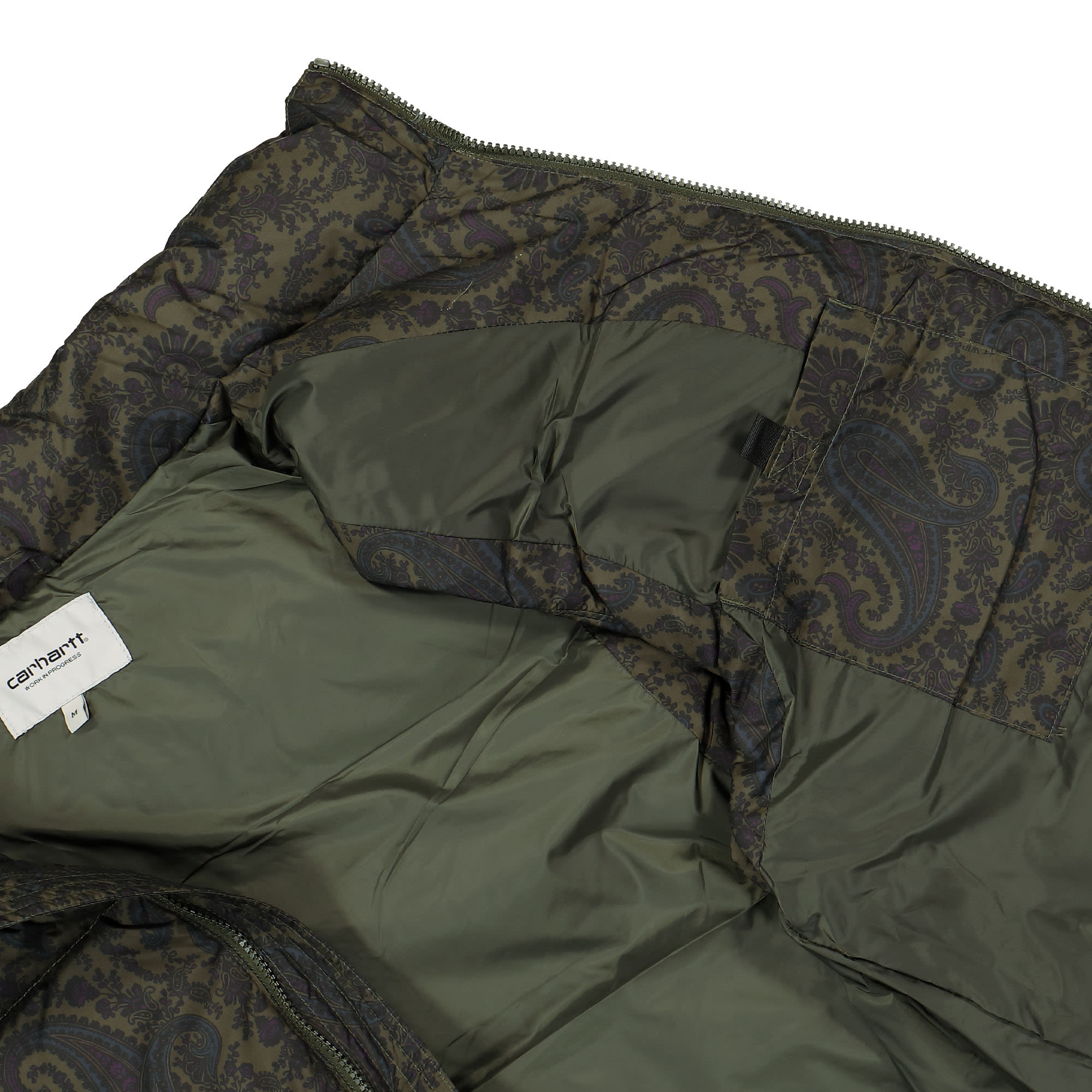 Carhartt WIP Springfield Vest Paisley Print, Plant / Black Vests Detail view 1 | Overkill
