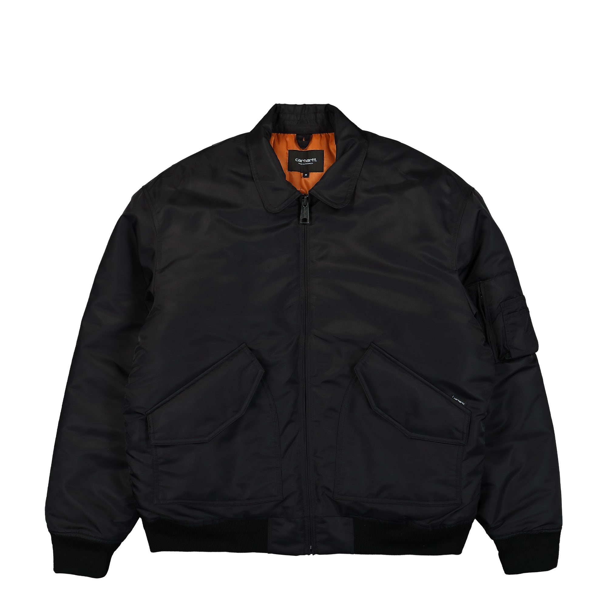 Carhartt WIP Olten Bomber Black / Turmeric Bomber & Varsity Jackets I032300.2EH.XX.03 | Overkill