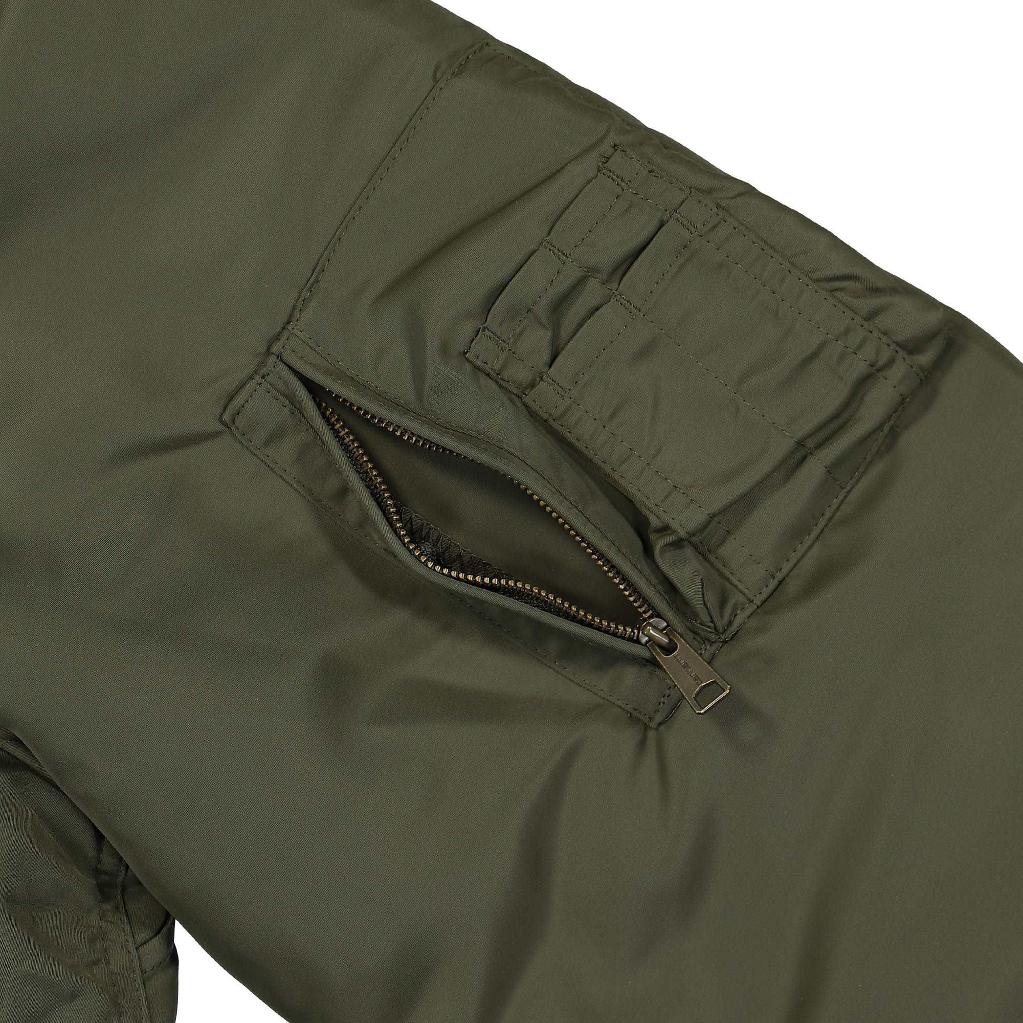 Carhartt WIP Olten Bomber Plant / Smoke Green Bomber & Varsity Jackets Detail view 1 | Overkill