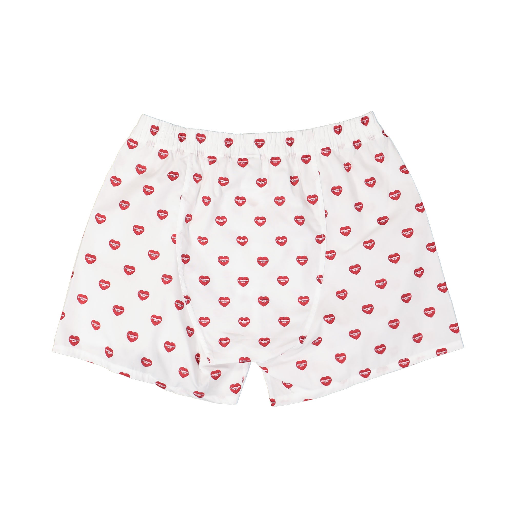 Carhartt WIP Cotton Boxer Heart Print, White Underwear Material | Overkill