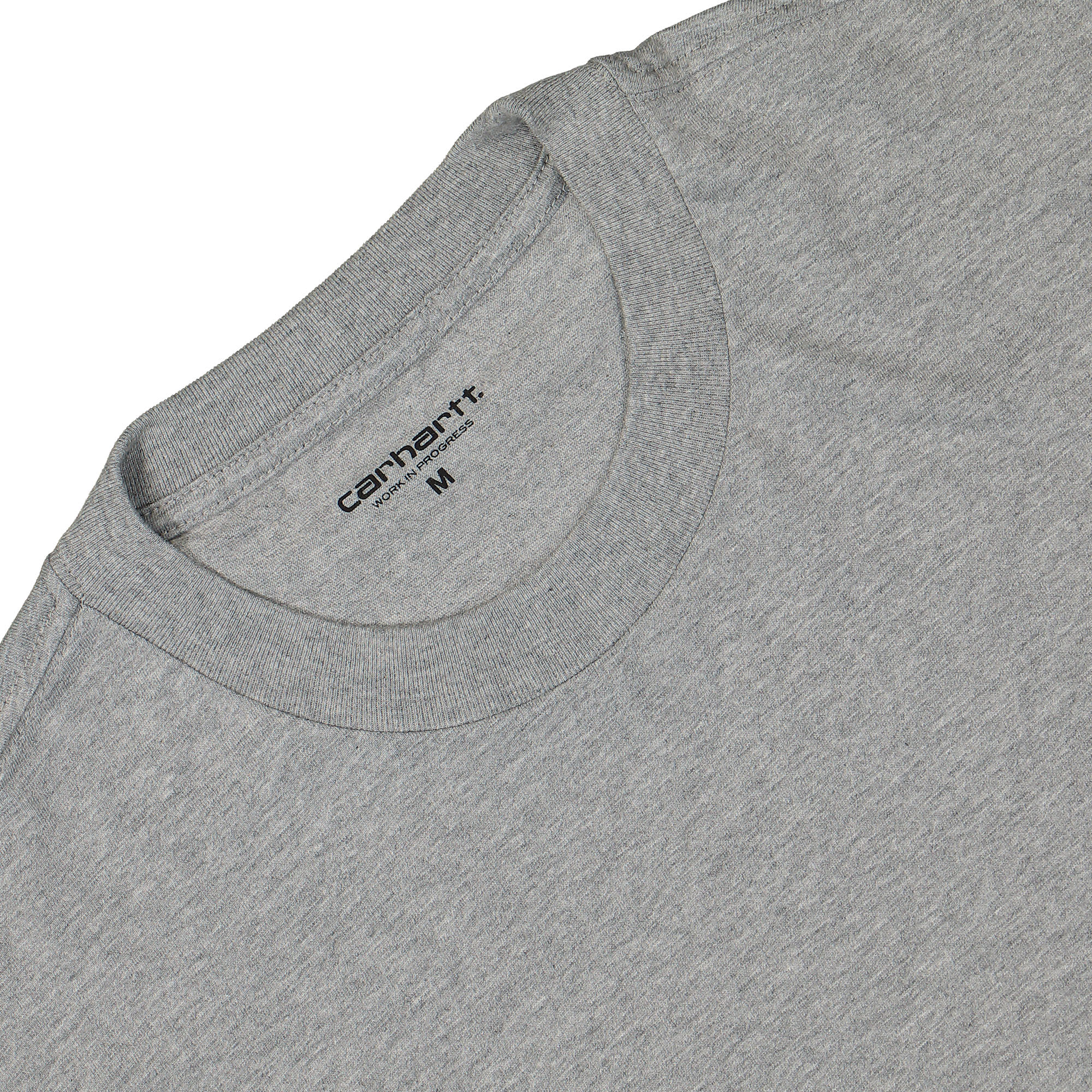 Carhartt WIP S/S Heart Patch T-Shirt Grey Heather T-Shirts Close-up | Overkill