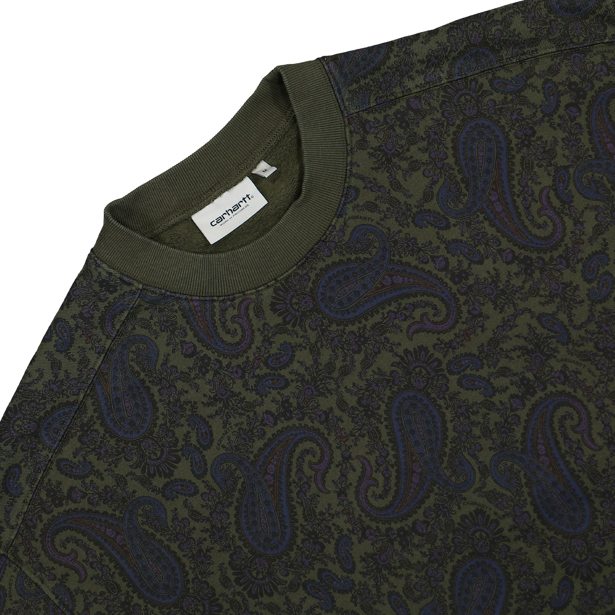 Carhartt WIP Paisley Sweat Paisley Print, Plant Sweatshirts Close-up | Overkill