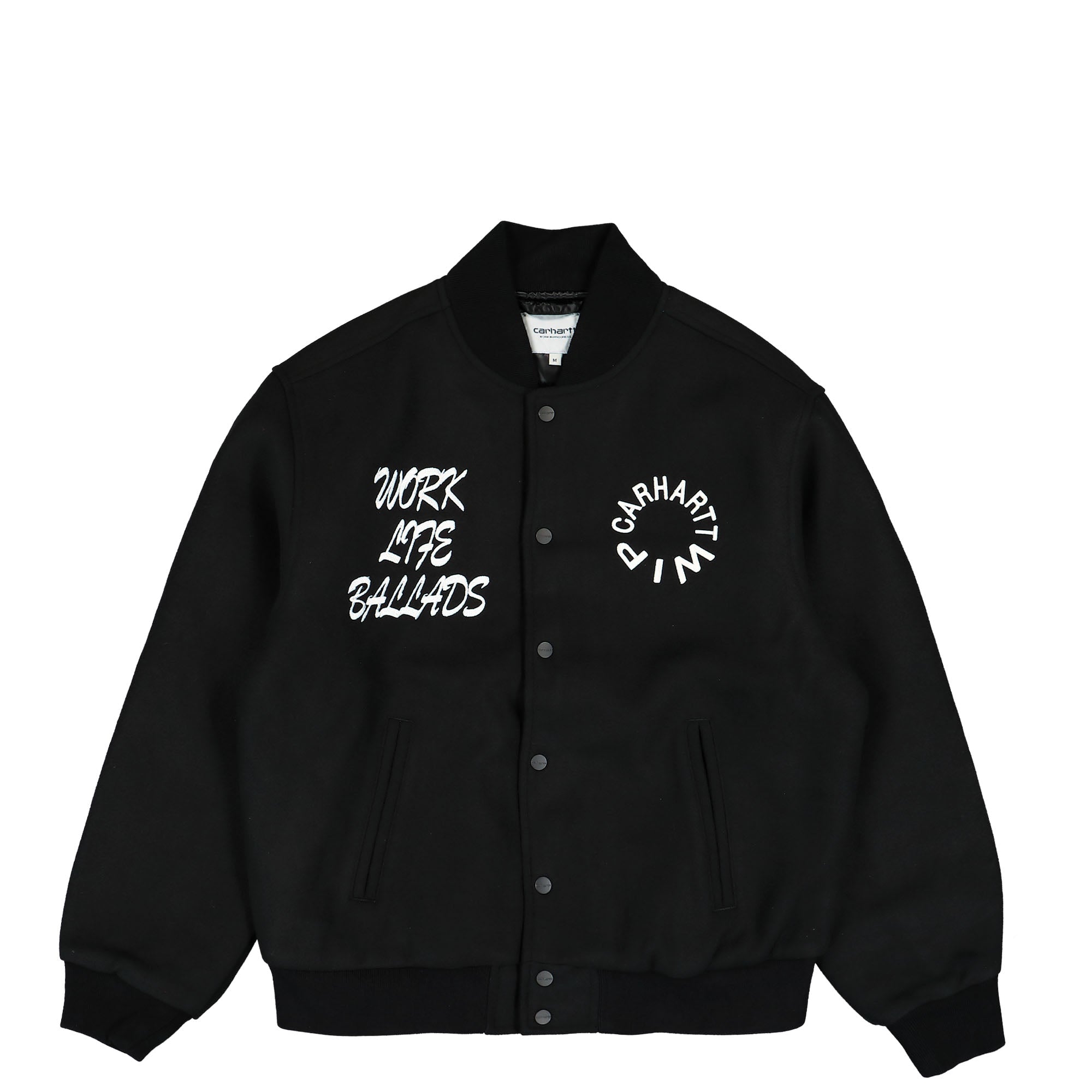 Carhartt WIP Work Varsity Bomber Black Bomber & Varsity Jackets I032435.89.XX.03 | Overkill