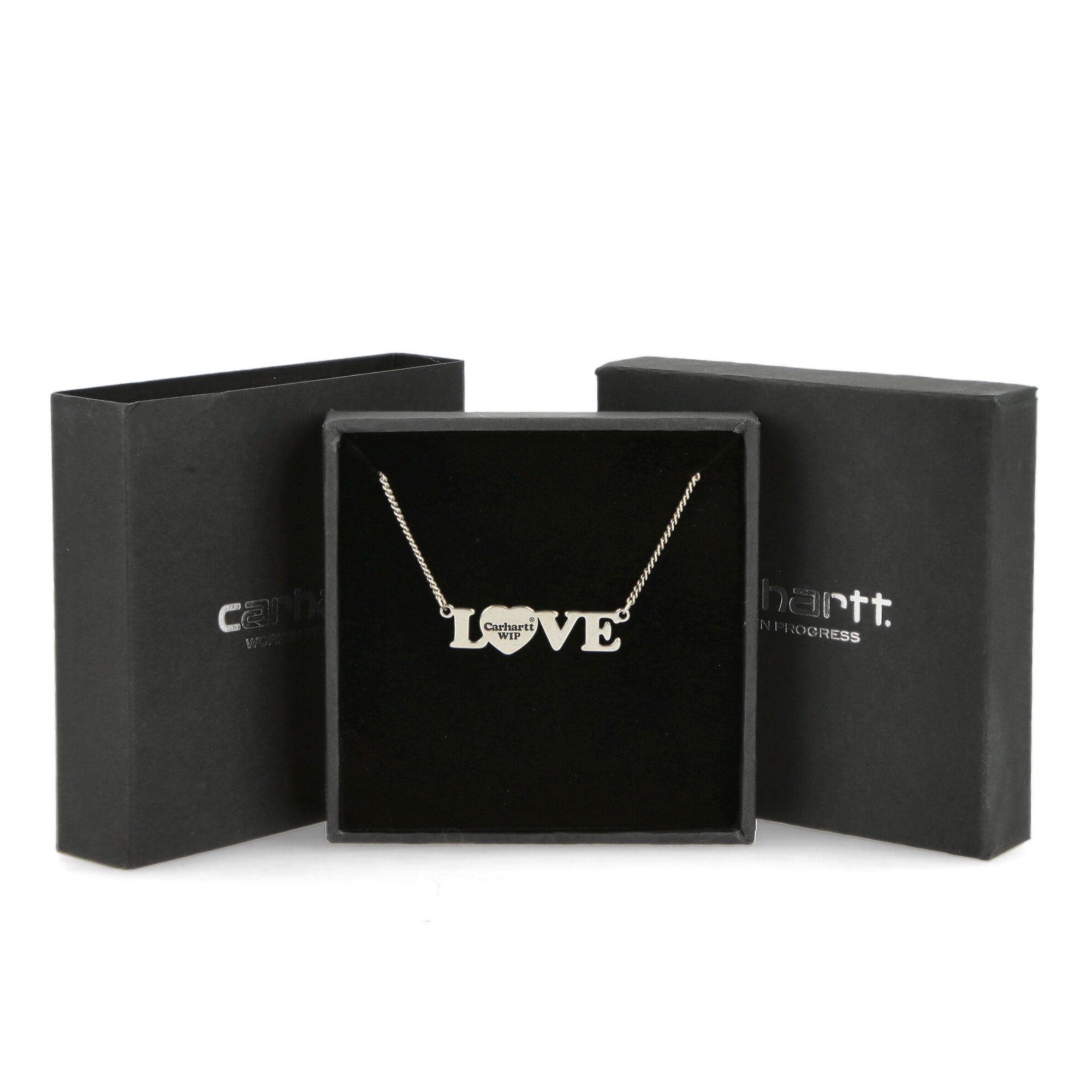 Carhartt WIP Love Pendant Necklace Silver Jewelry Material | Overkill