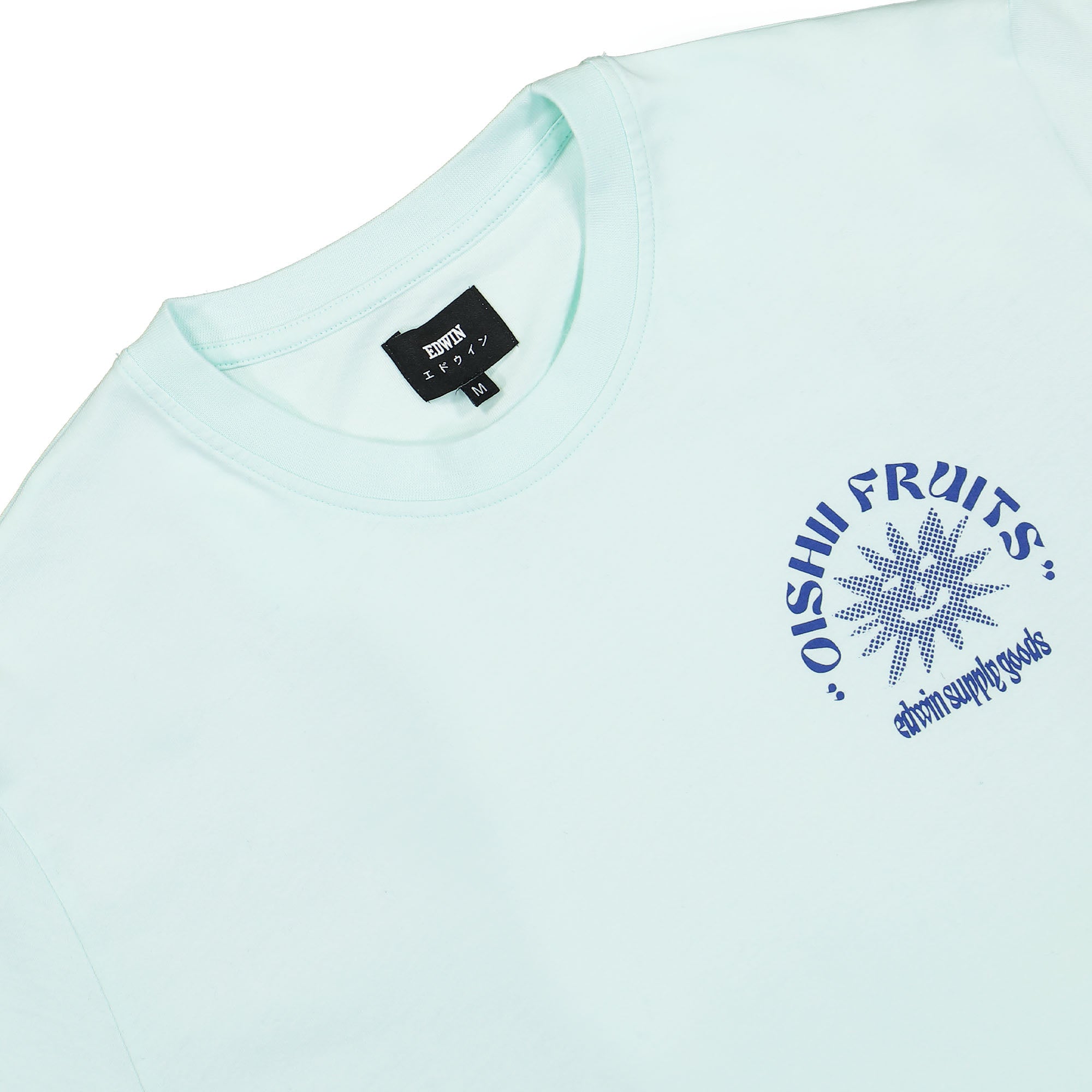 Edwin Ringo Oishii T-Shirt Bleached Aqua T-Shirts Material | Overkill