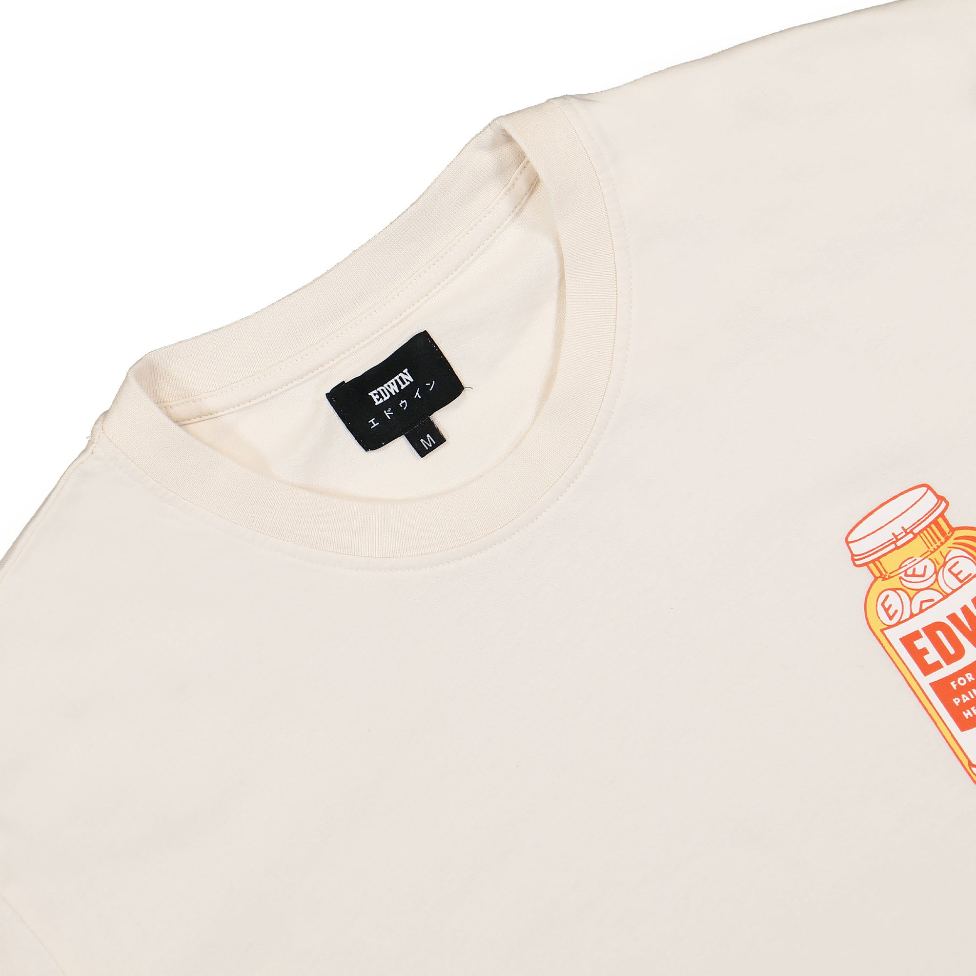 Edwin Tablets T-Shirt Whisper White T-Shirts Close-up | Overkill