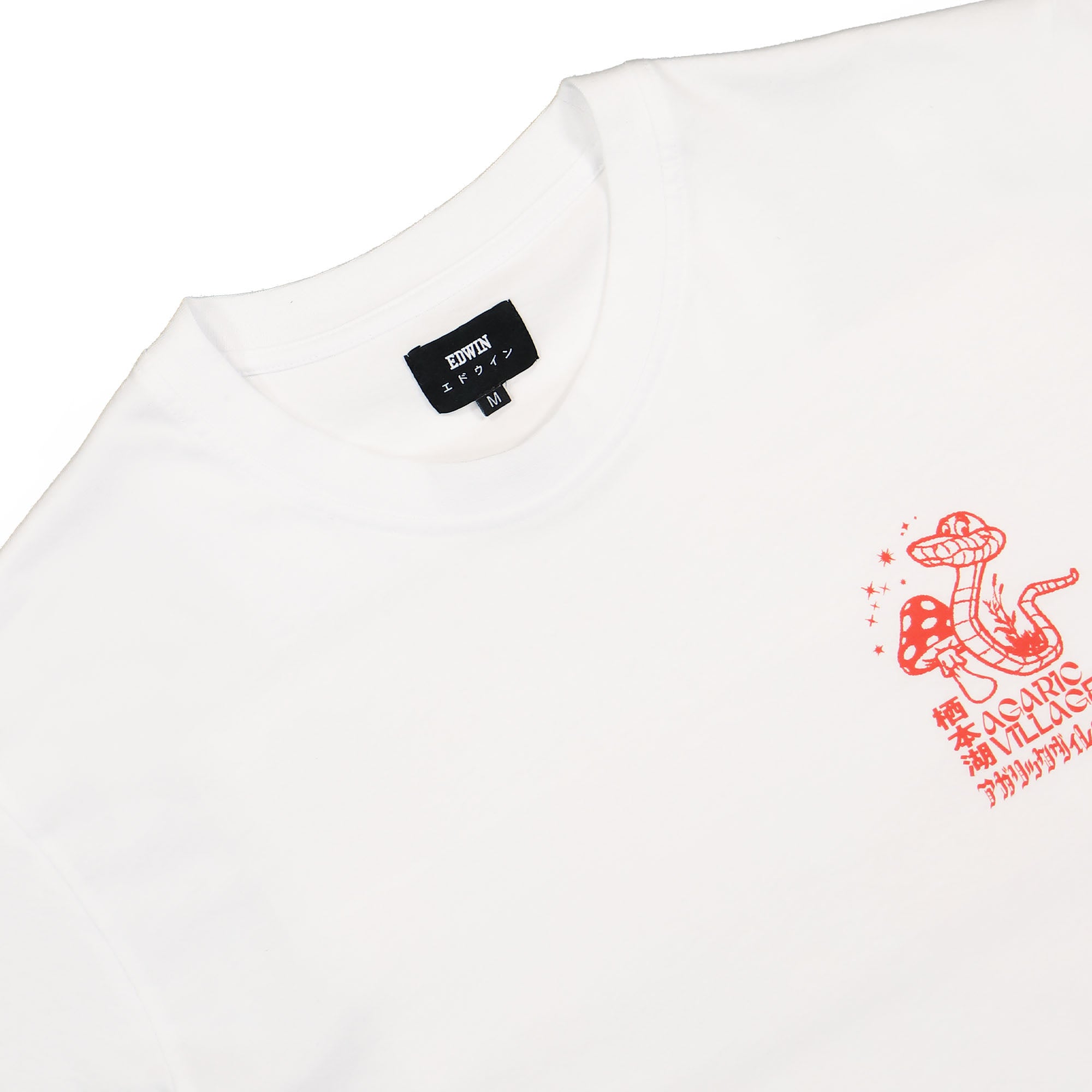 Edwin Agaric Village T-Shirt White T-Shirts Material | Overkill