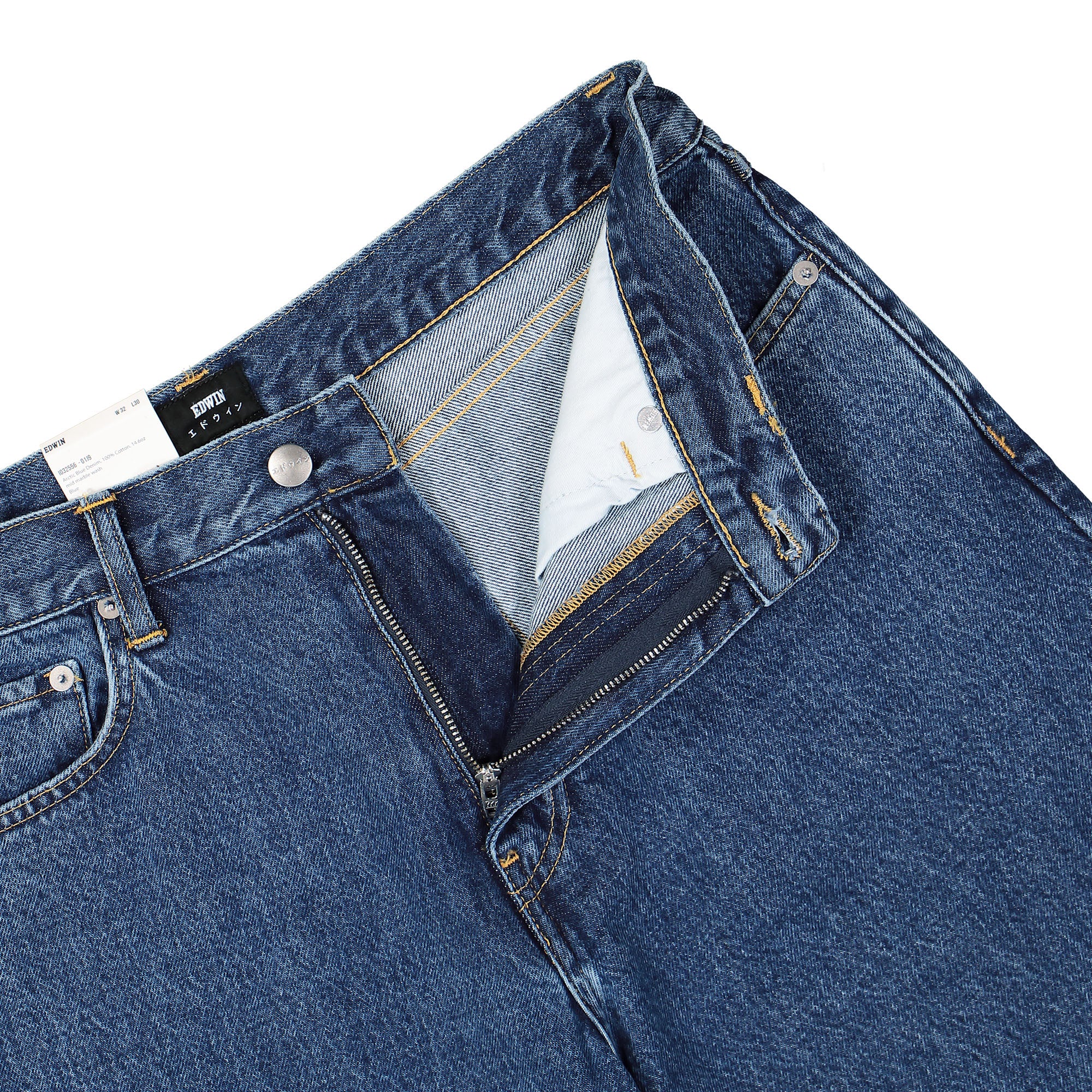 Edwin Cosmos Pant Arctic Blue Mid Marble Wash Jeans Detailfoto | Overkill