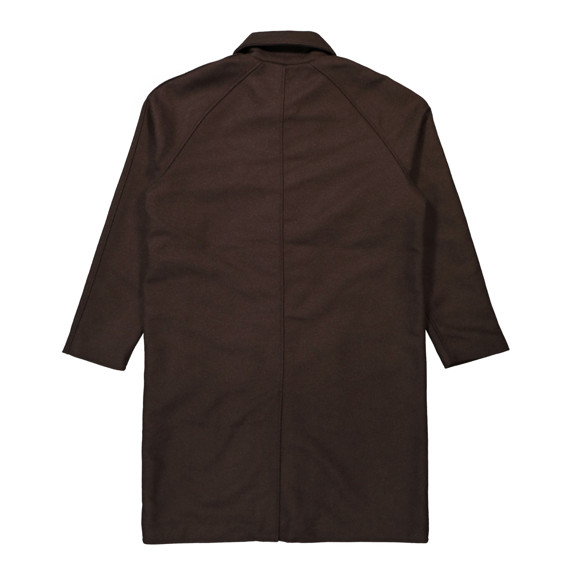 Edwin Mac Wool Coat Dark Brown Coats Material | Overkill