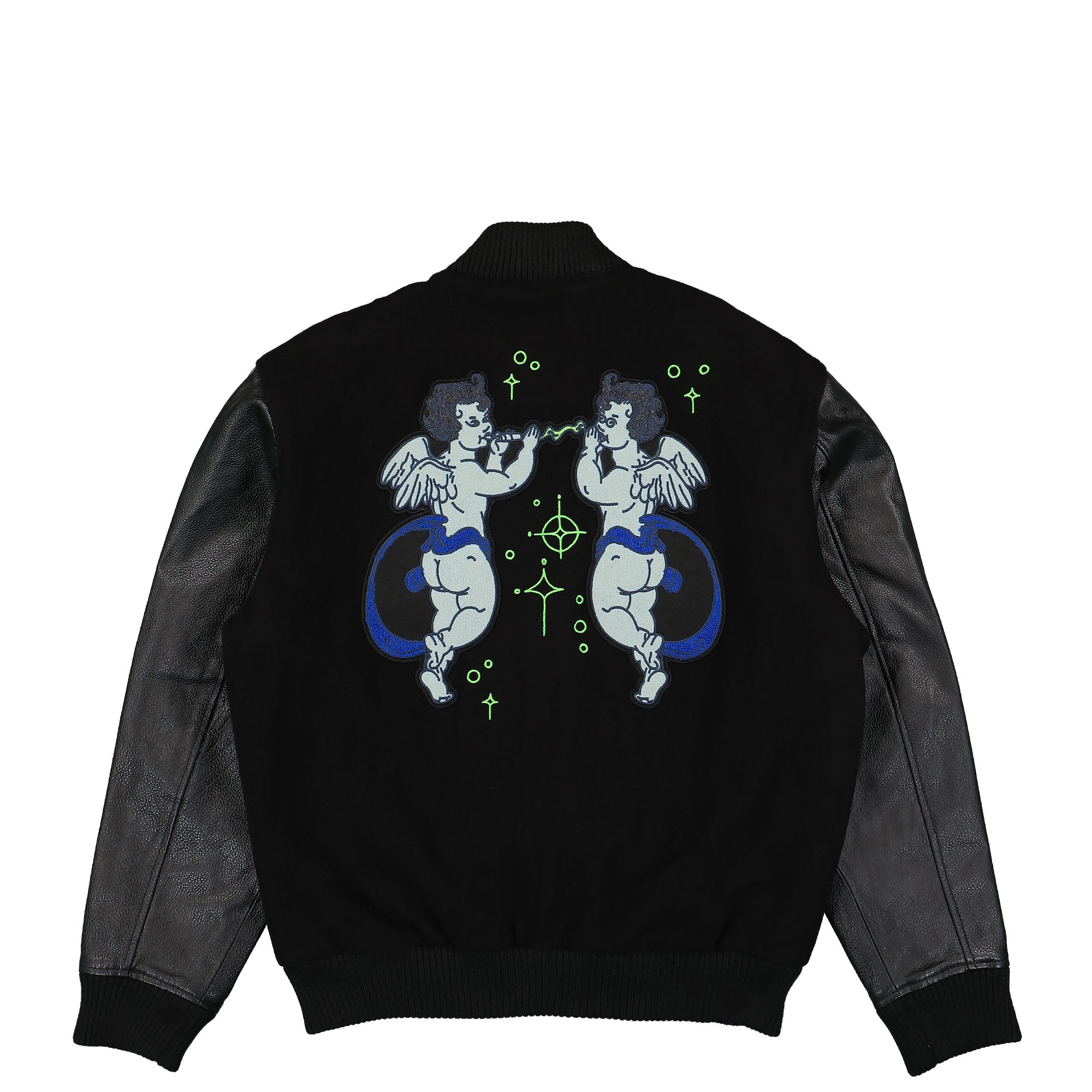 Edwin Angels Jacket Black Bomber & Varsity Jackets Close-up | Overkill