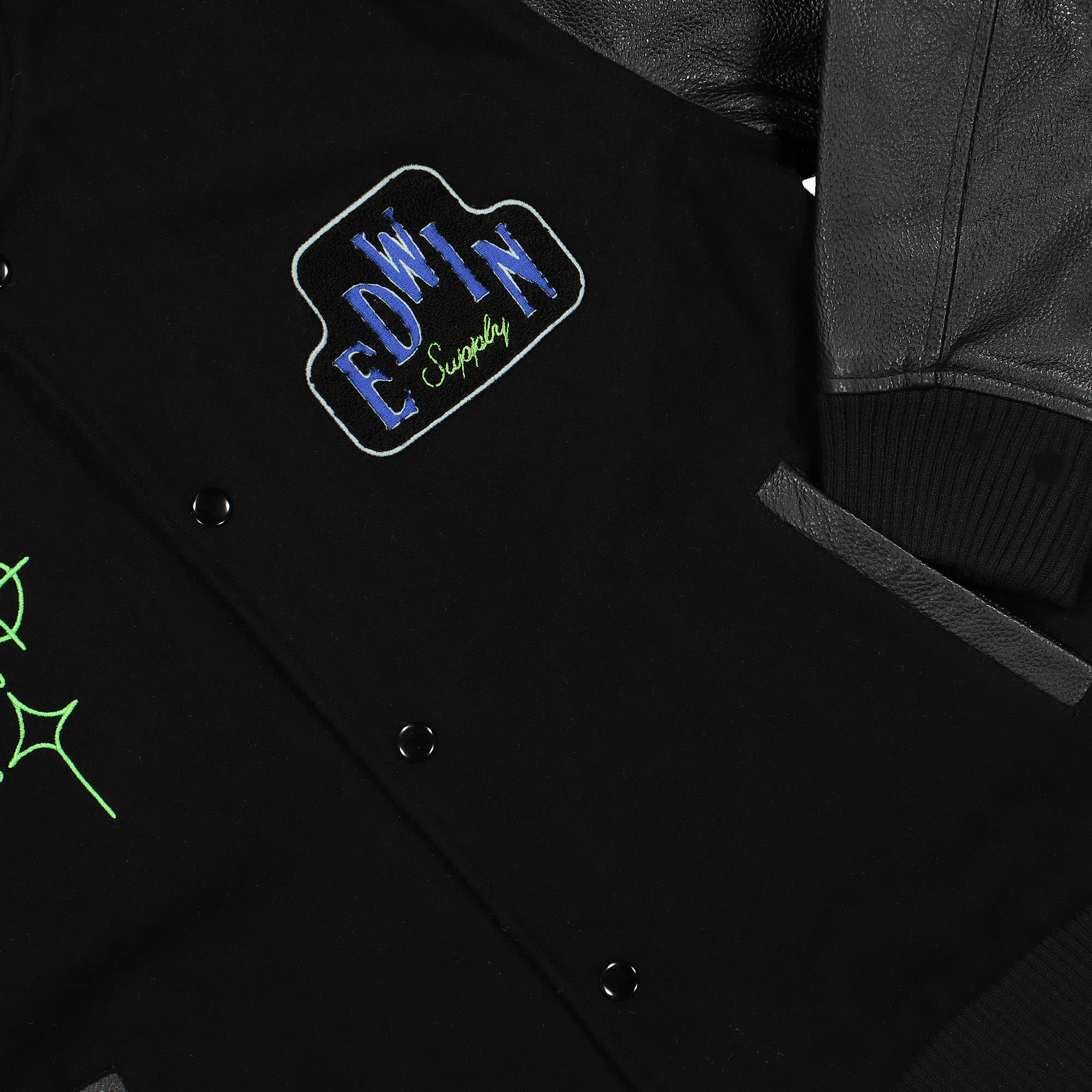 Edwin Angels Jacket Black Bomber & Varsity Jackets Detailfoto | Overkill