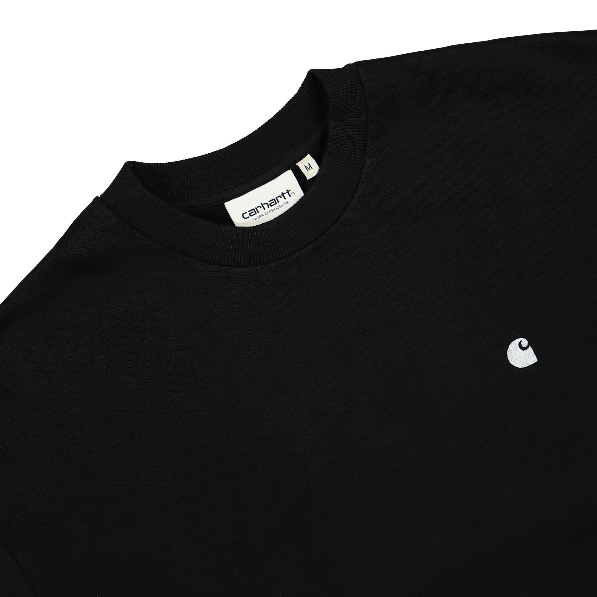 Carhartt WIP W Casey Sweatshirt Black / Silver Sweatshirts Close-up | Overkill