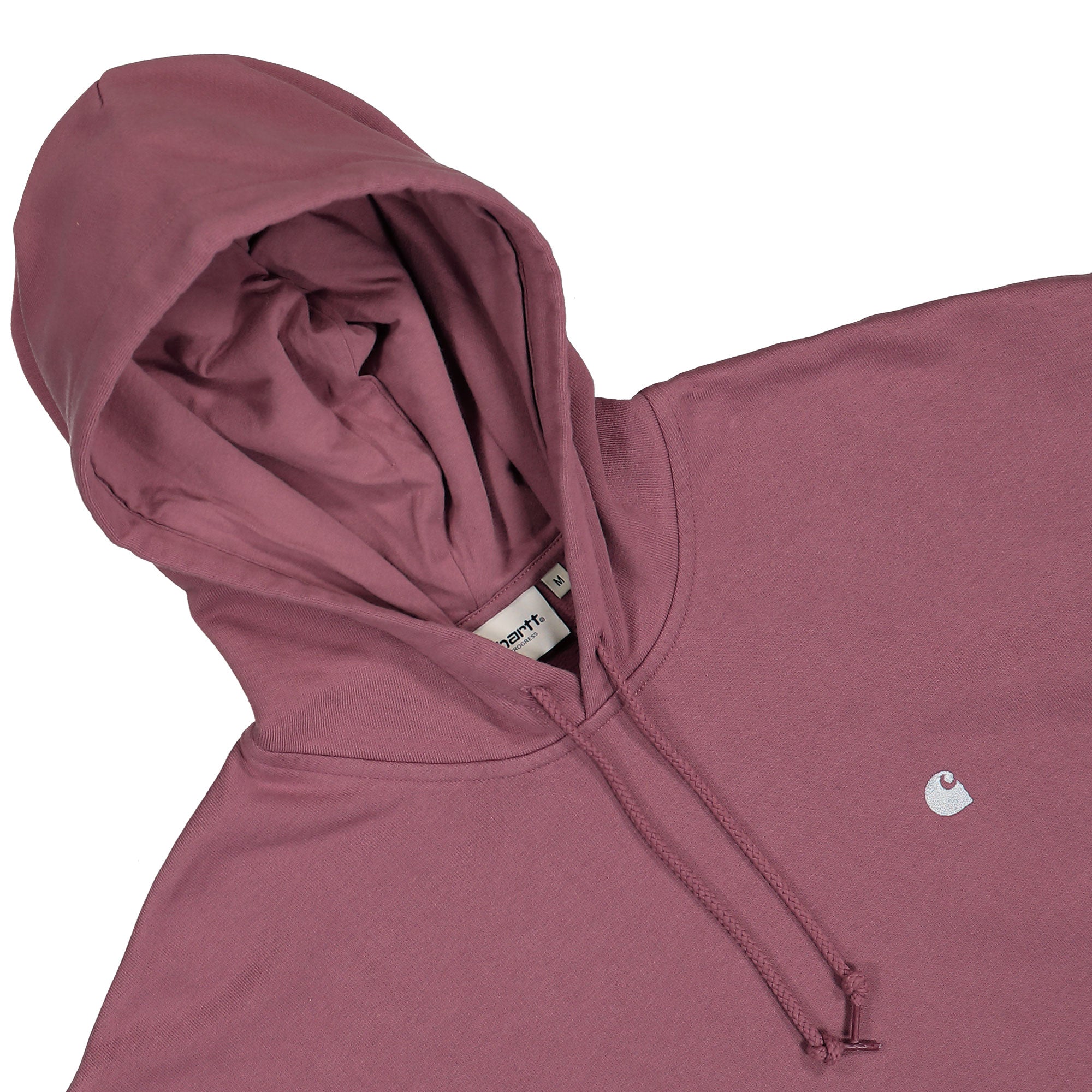 Carhartt WIP W Hooded Casey Sweatshirt Dusky Pink / Silver Sweatshirts Close-up | Overkill
