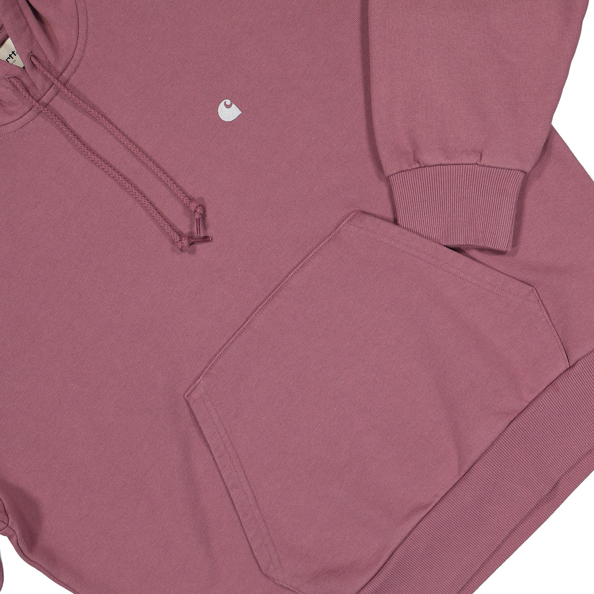 Carhartt WIP W Hooded Casey Sweatshirt Dusky Pink / Silver Sweatshirts Detailfoto | Overkill