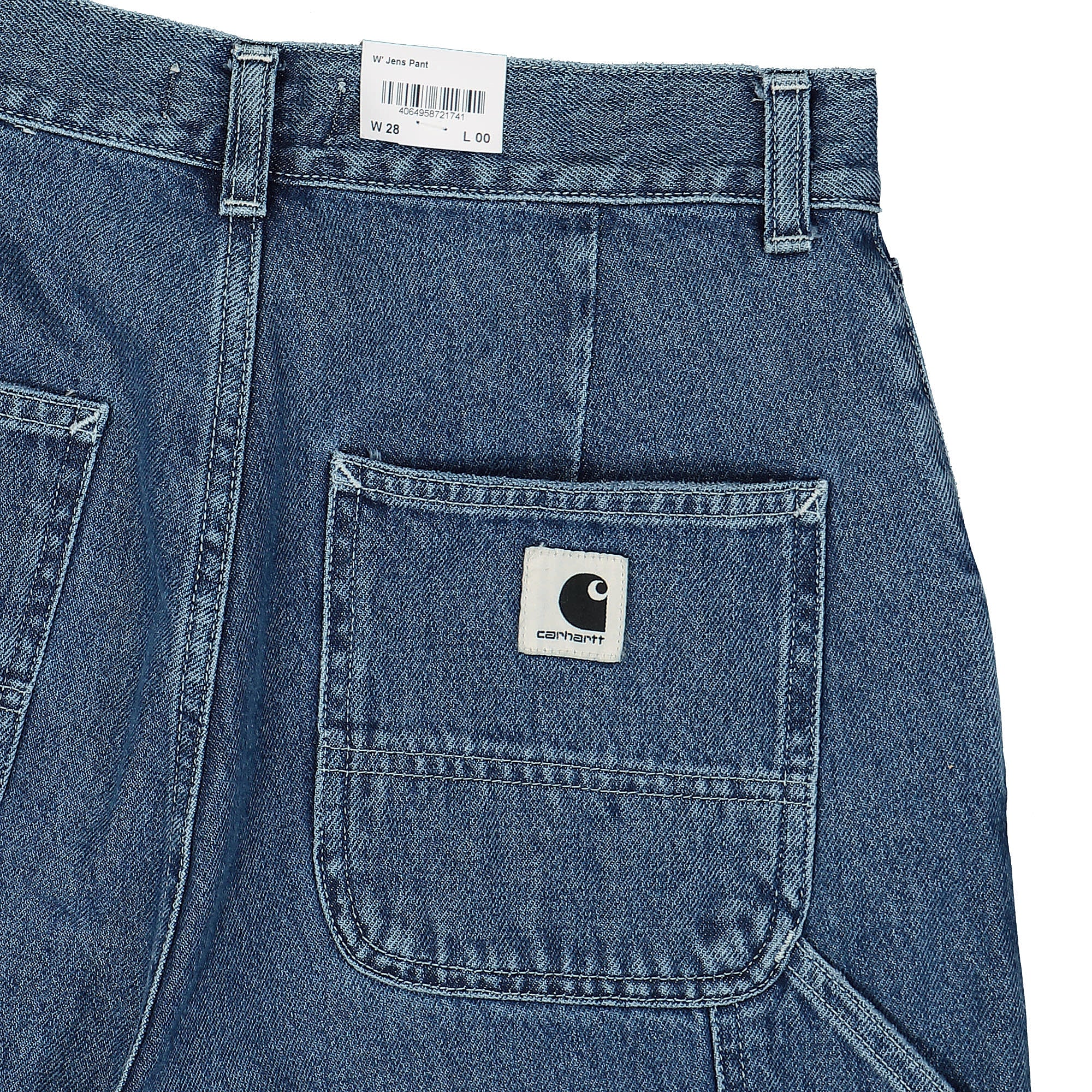 Carhartt WIP W Jens Pant Marshfield Blue Heavy Stone Wash Jeans Detail view 1 | Overkill