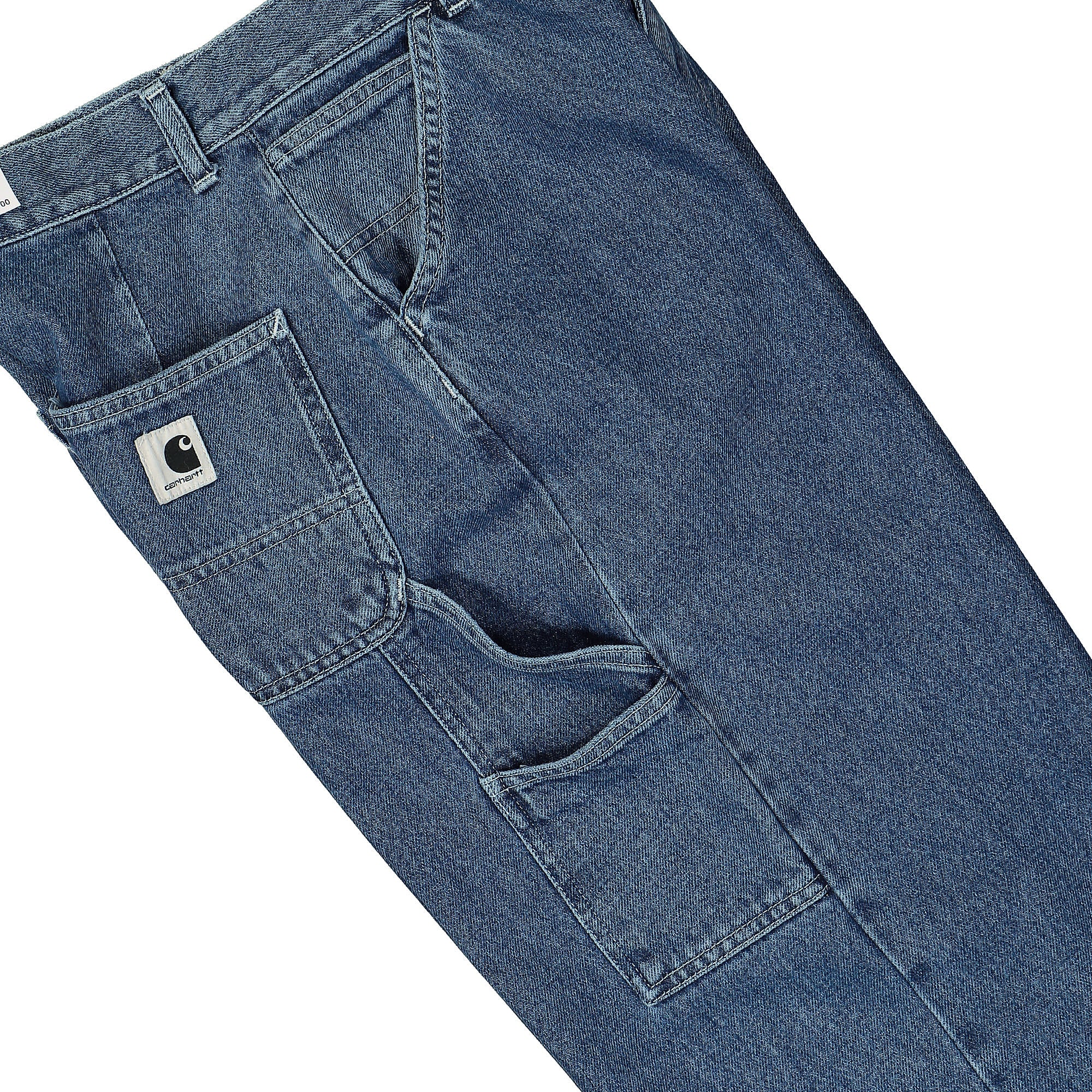 Carhartt WIP W Jens Pant Marshfield Blue Heavy Stone Wash Jeans Detail view 2 | Overkill