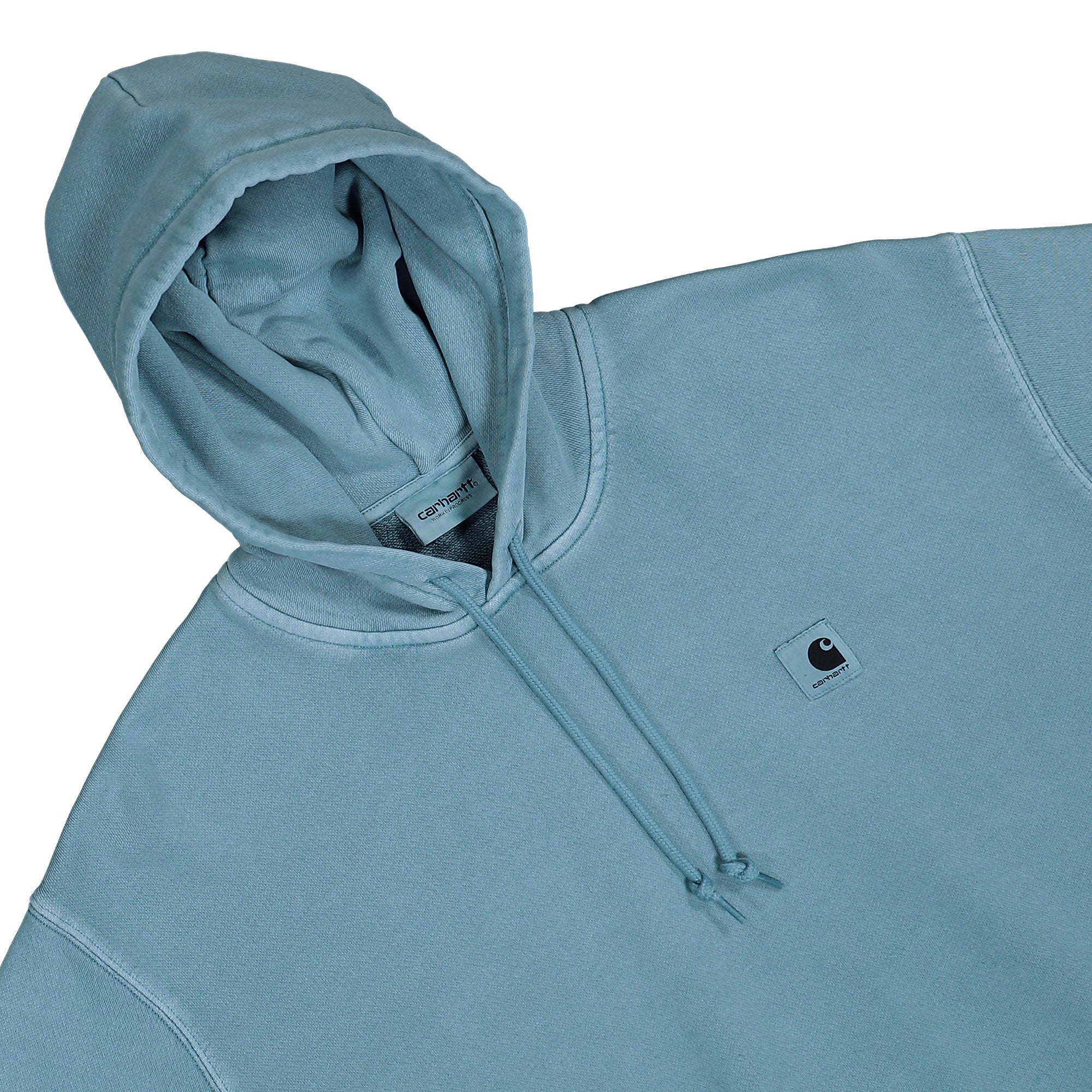 Carhartt WIP W Hooded Nelson Sweat Clay Blue Garment Dyed Hoodies I032741.2PA.GD.03 Detailfoto | Overkill