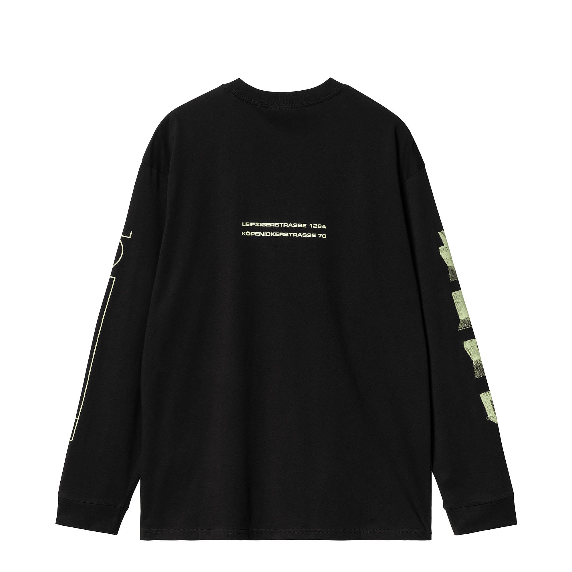 Carhartt WIP True Spirit L/S T-Shirt Black / Glow Green Longsleeves Material | Overkill