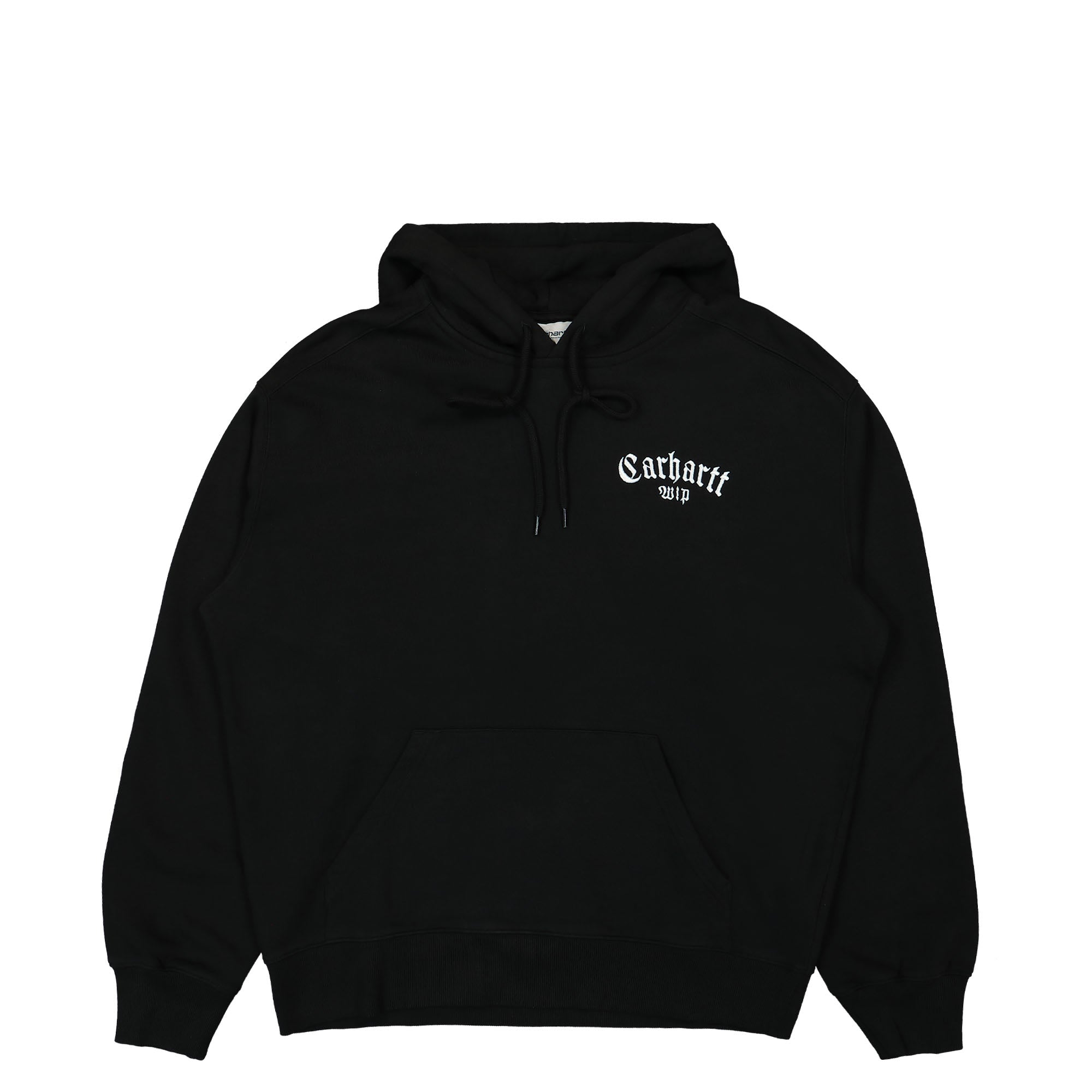 Carhartt WIP Hooded Onyx Script Sweat Black / White Hoodies I032865.0D2.XX.03 | Overkill