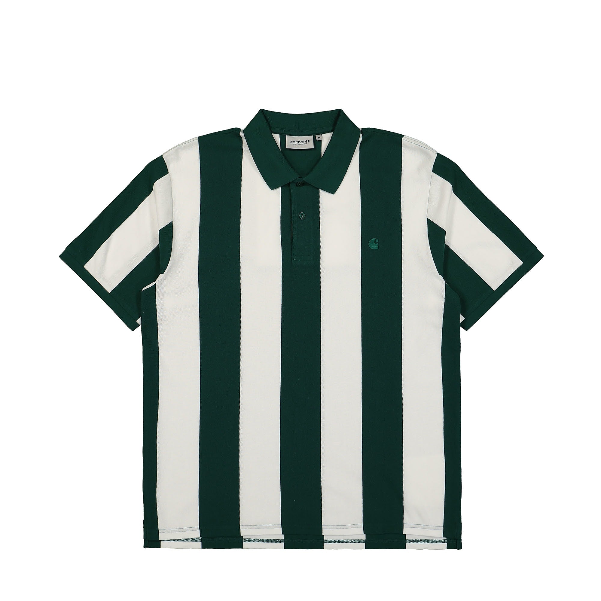 Carhartt WIP S/S Hinton Polo Hinton Stripe / Chervil Polo Shirts I032972.23V.XX.03 | Overkill