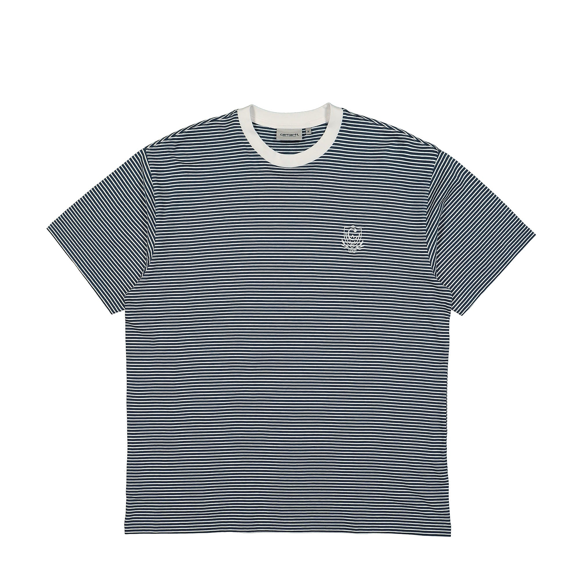 Carhartt WIP S/S Fairley T-Shirt Fairley Stripe, Naval / White T-Shirts I032997.23X.XX | Overkill
