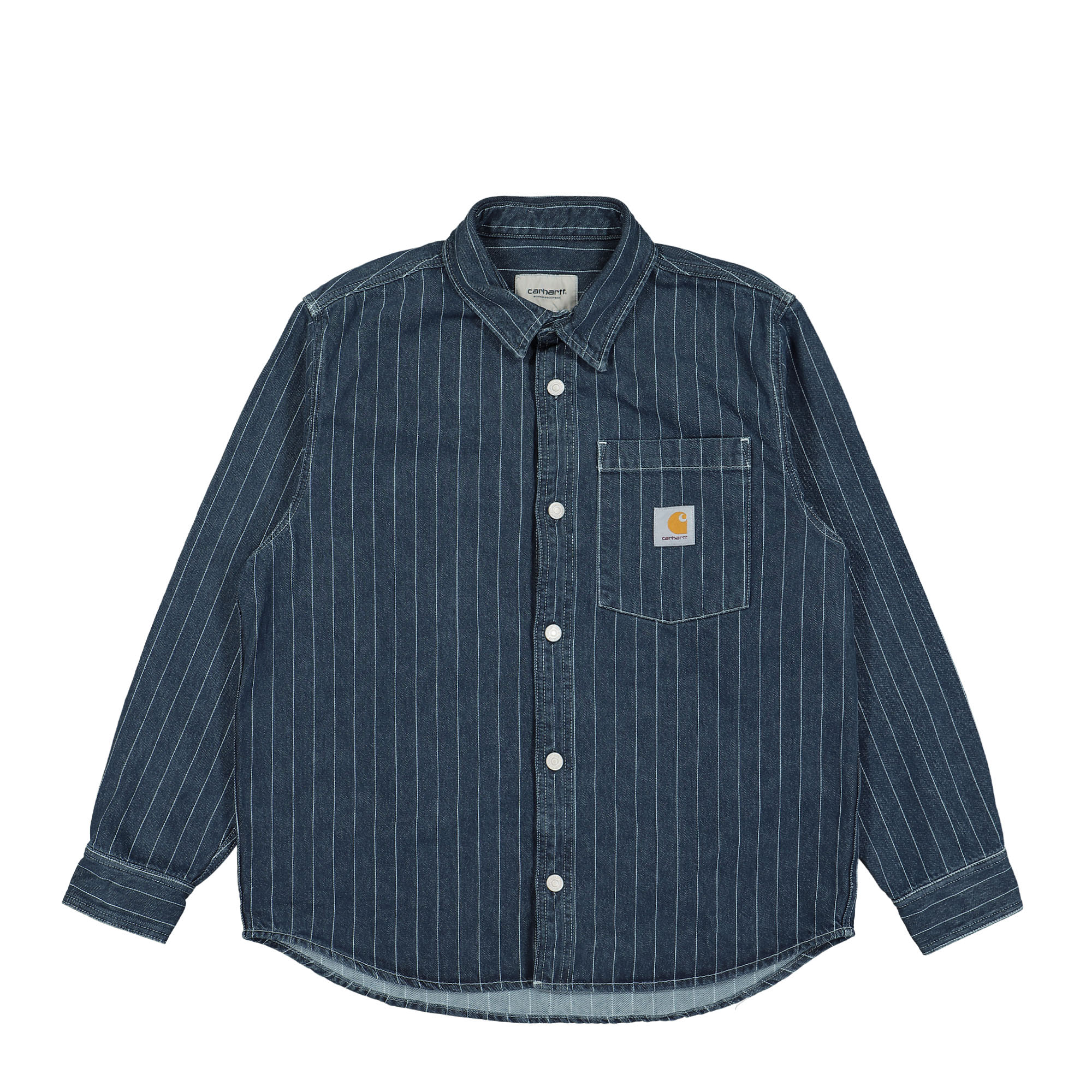 Carhartt WIP Orlean Shirt Jac Orlean Stripe, Blue / White Shirts I033009.1XY.06.03 | Overkill