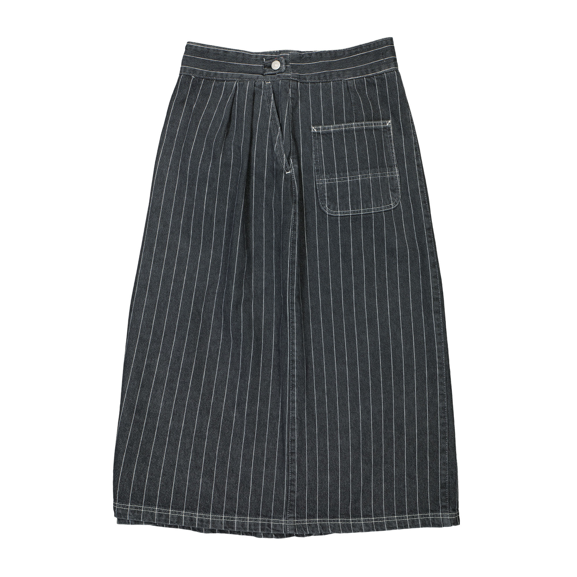 Carhartt WIP W Orlean Skirt Orelan Stripe, Black / White Skirts Close-up | Overkill