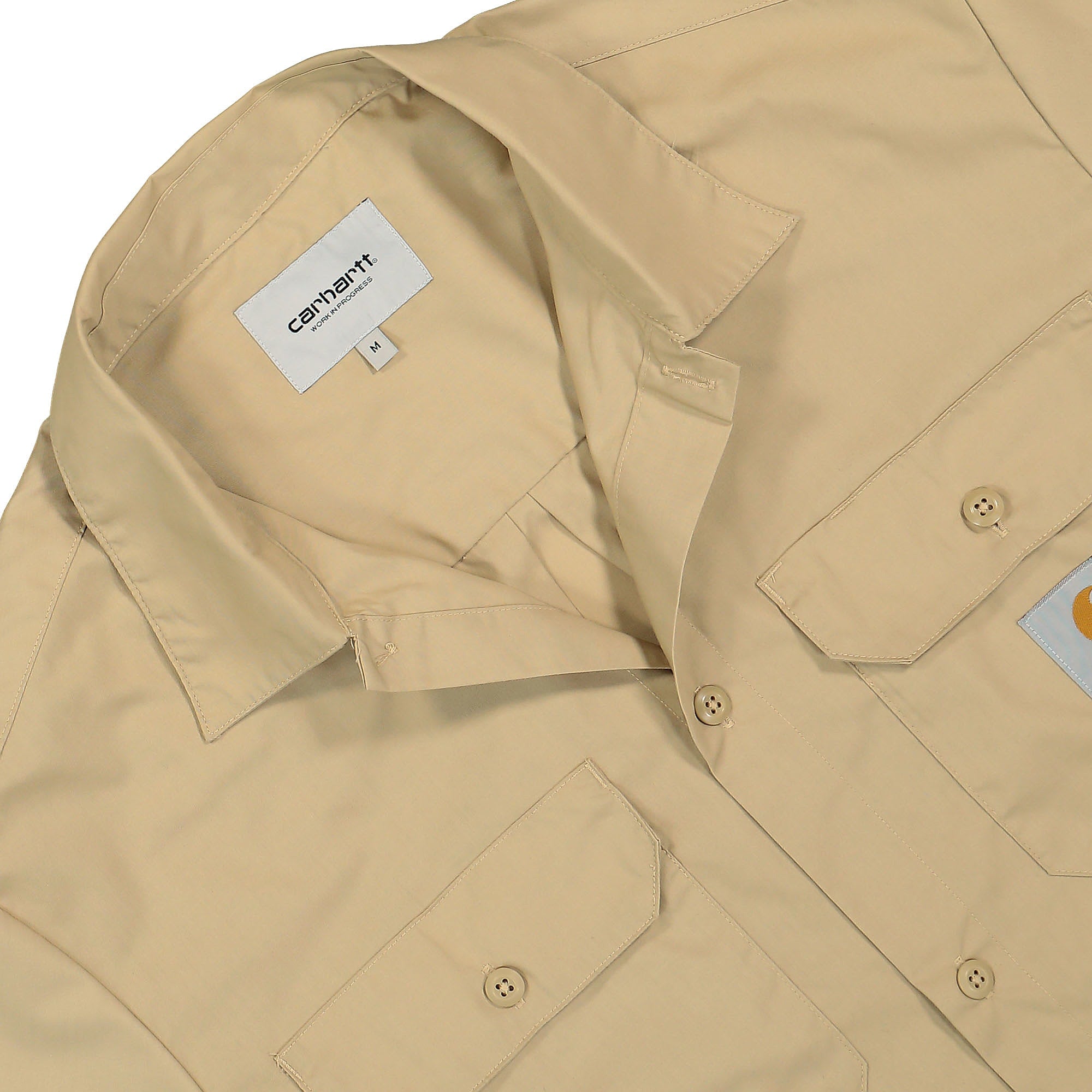 Carhartt WIP S/S Craft Shirt Sable Shirts Close-up | Overkill