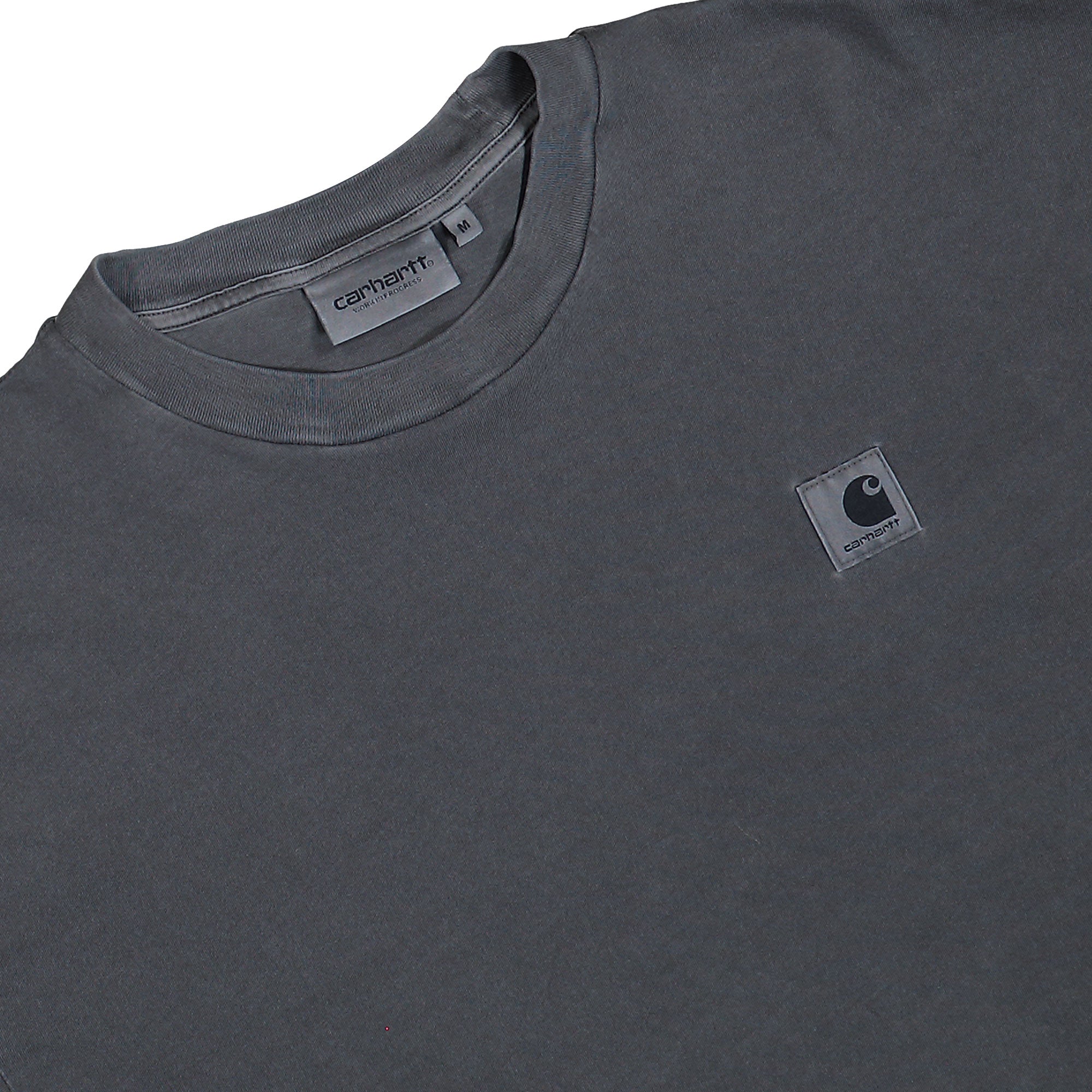 Carhartt WIP W S/S Nelson T-Shirt Black Garment Dyed T-Shirts I033051.89.GD.03 Detailfoto | Overkill