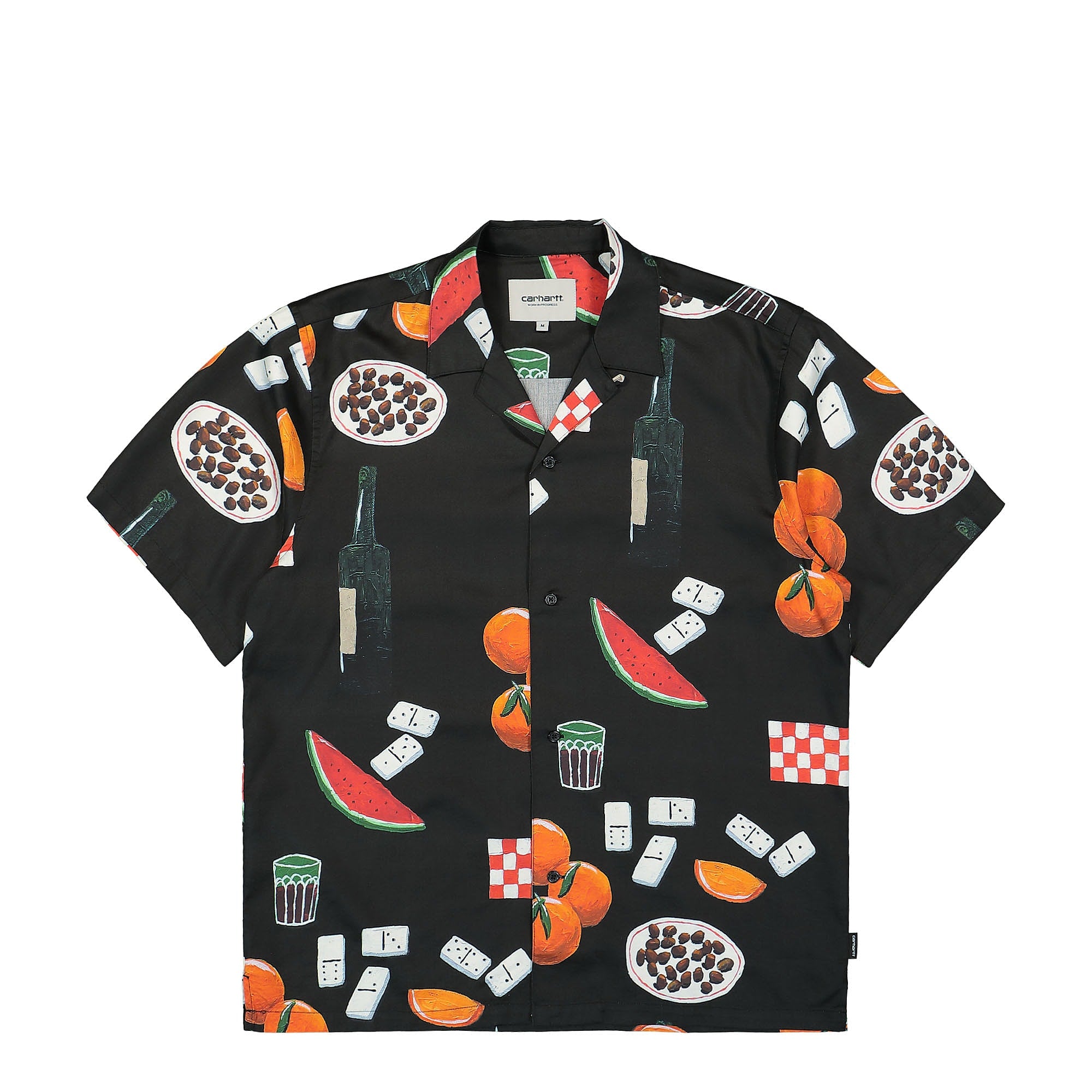 Carhartt WIP S/S Isis Maria Dinner Shirt Isis Maria Dinner Print / Black Shirts I033071.23J.XX | Overkill