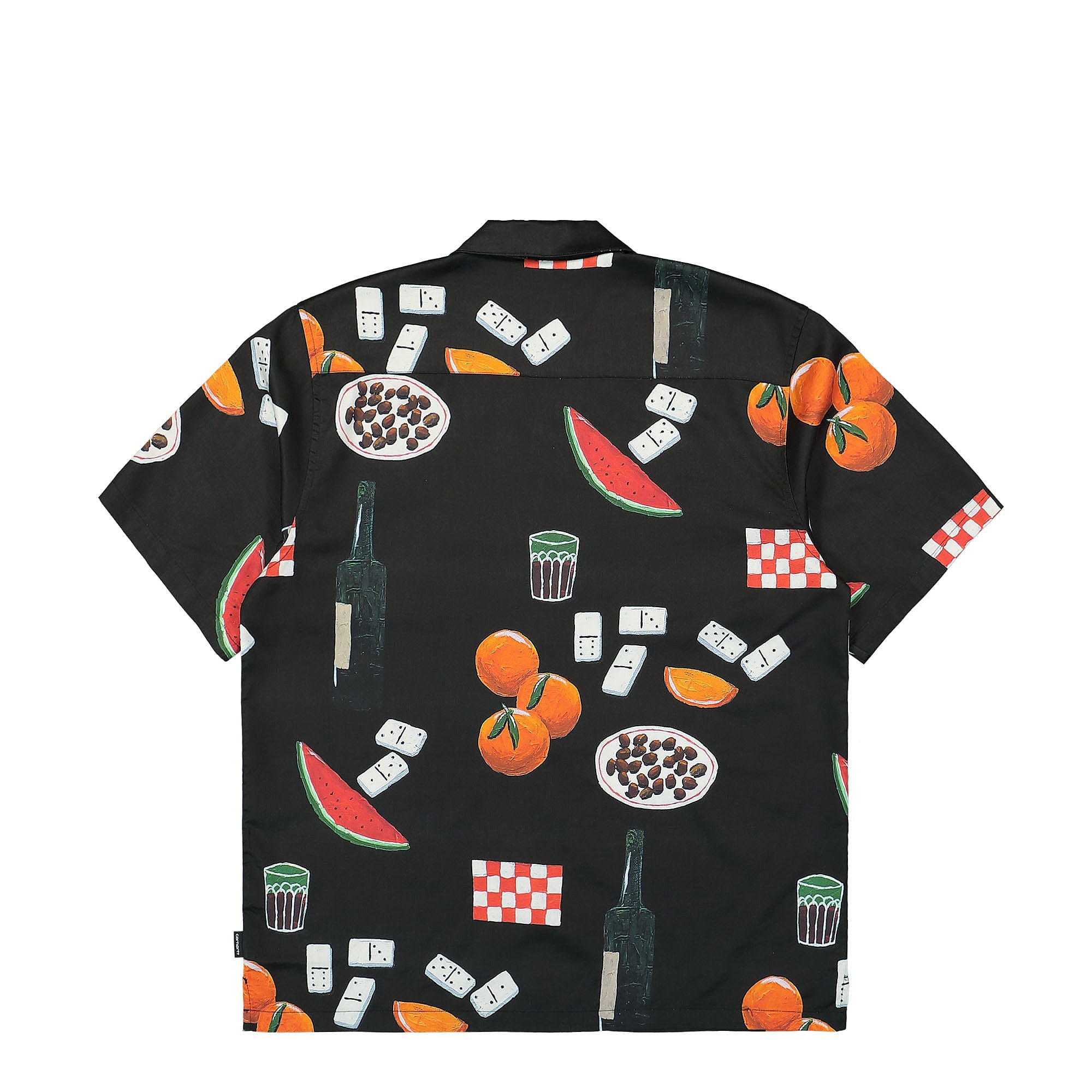 Carhartt WIP S/S Isis Maria Dinner Shirt Isis Maria Dinner Print / Black Shirts Material | Overkill