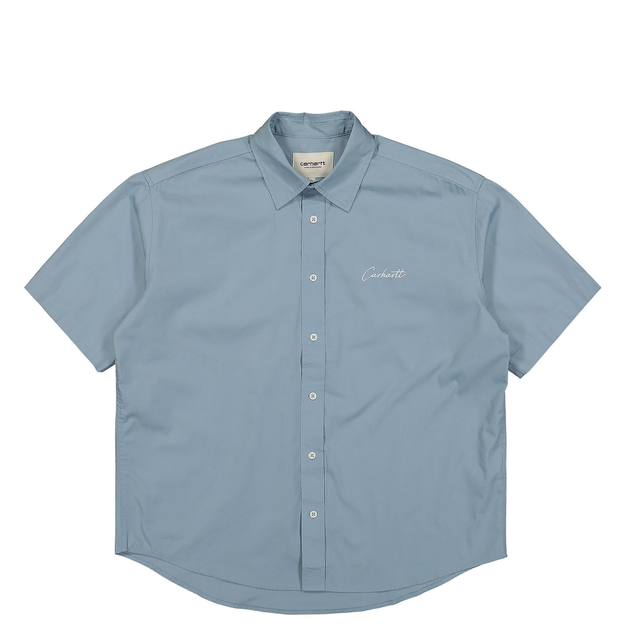 Carhartt WIP W S/S Jaxon Shirt Frosted Blue / Wax Shirts I033080.27H.XX | Overkill