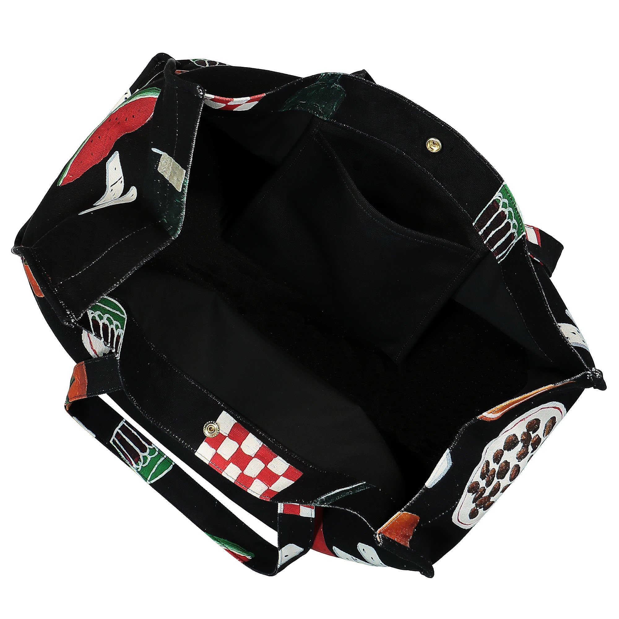 Carhartt WIP Canvas Graphic Beach Bag Dearborn Isis Maria Dinner Print / Black Tote Bags & Shoppers Detail view 1 | Overkill