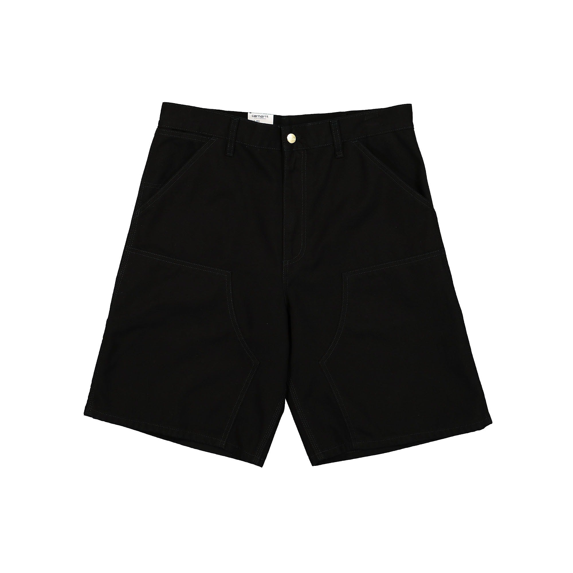 Carhartt WIP Double Knee Short Marshall Black Rinsed Shorts I033118.89.02 | Overkill