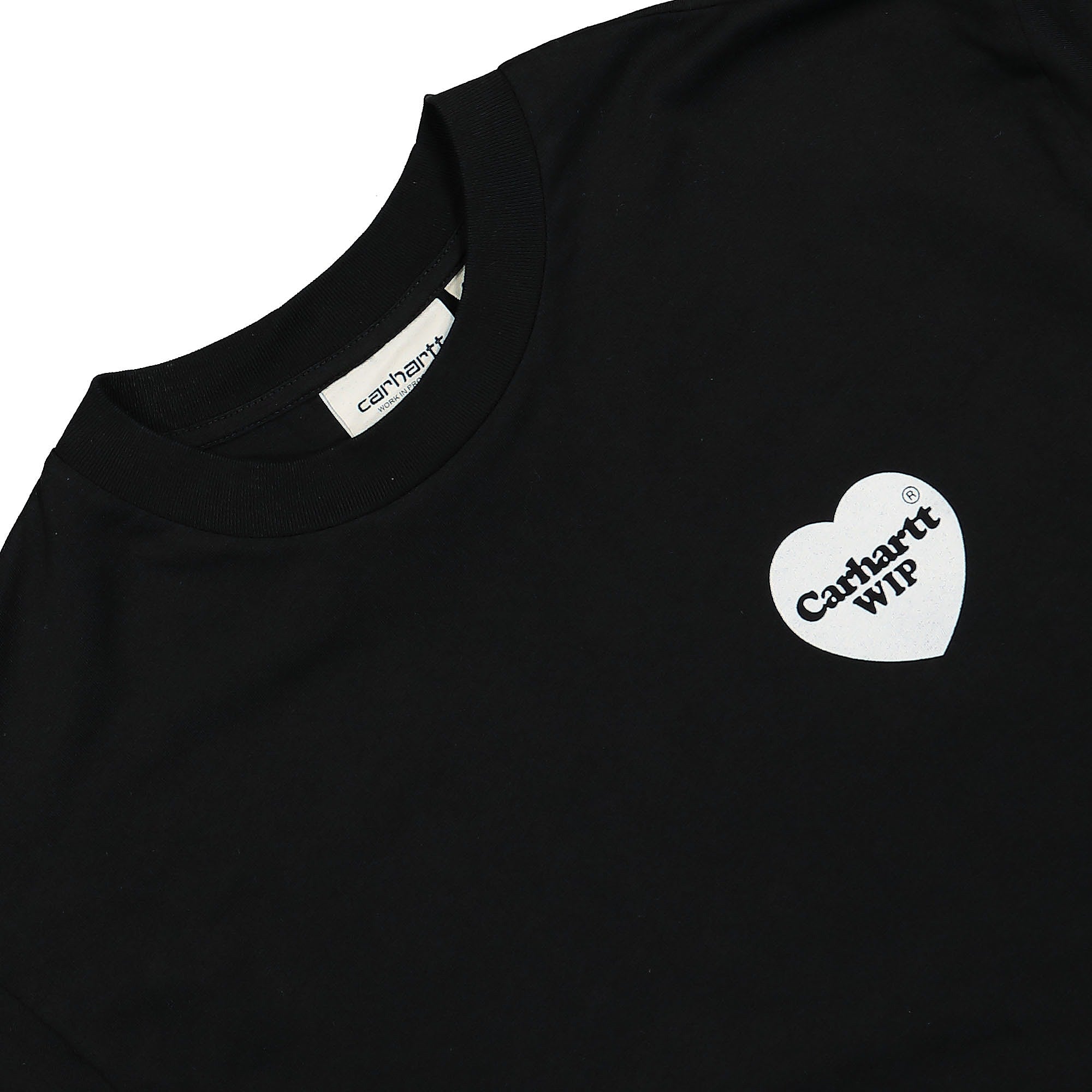 Carhartt WIP W L/S Heart Bandana T-Shirt Black Longsleeves Material | Overkill