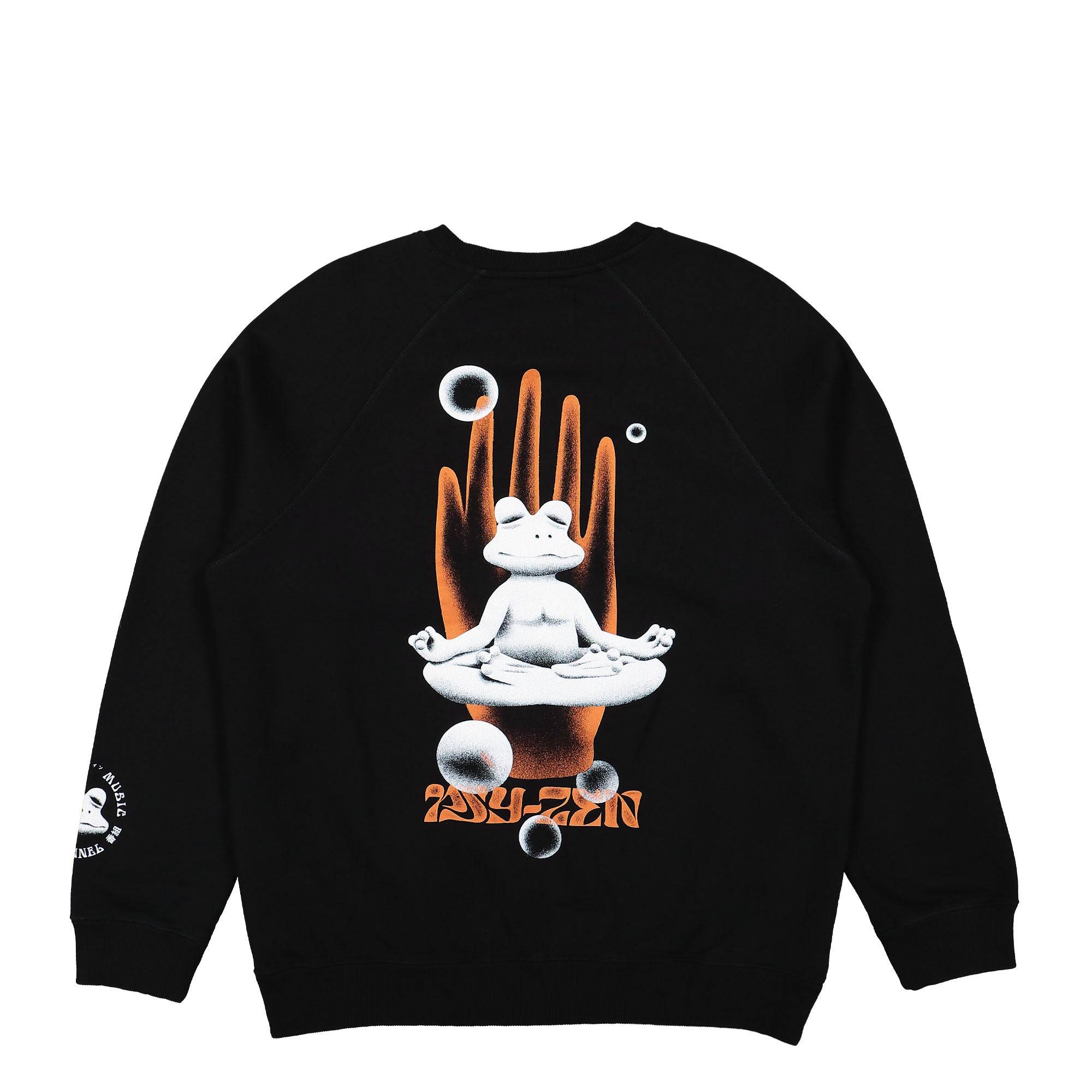 Edwin EMC Radio Sweat Black Sweatshirts Close-up | Overkill