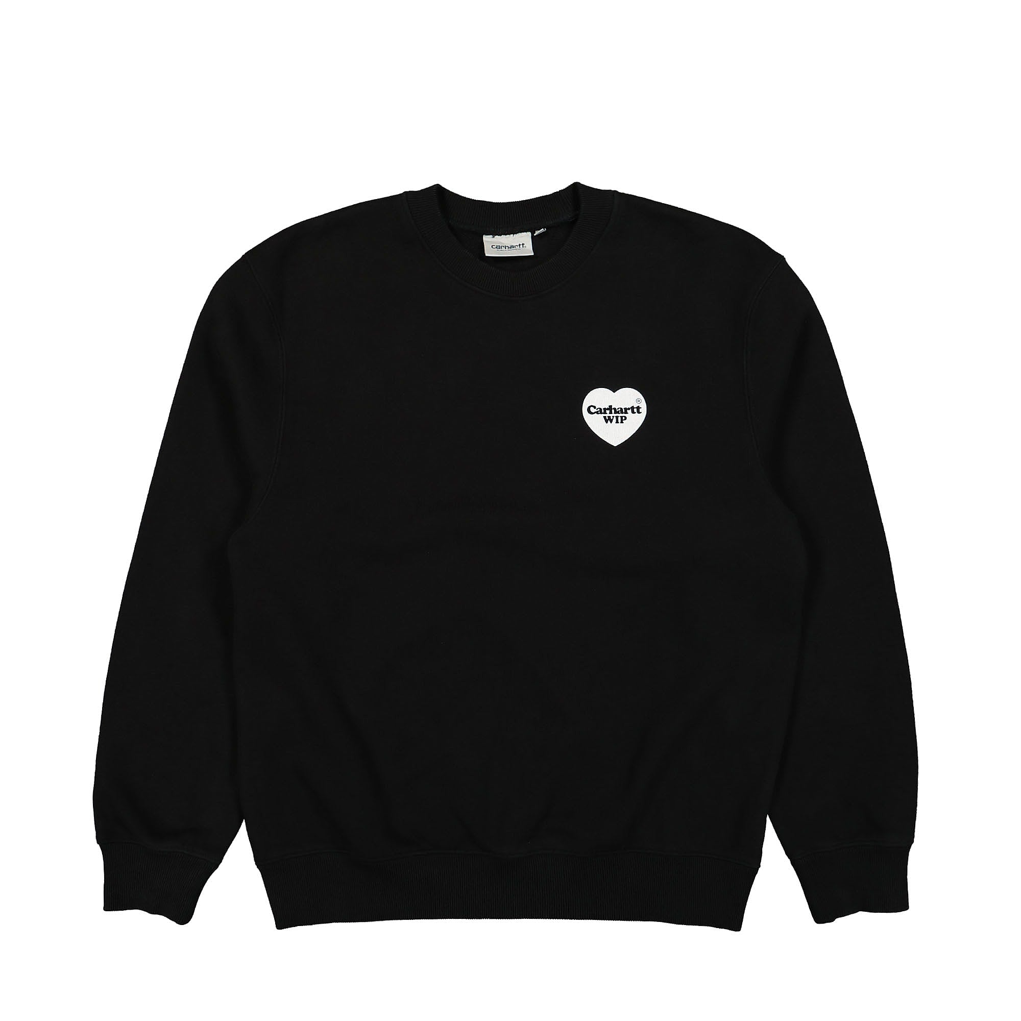 Carhartt WIP Heart Bandana Sweat Black / White Stone Washed Sweatshirts I033246.0D2.06 | Overkill