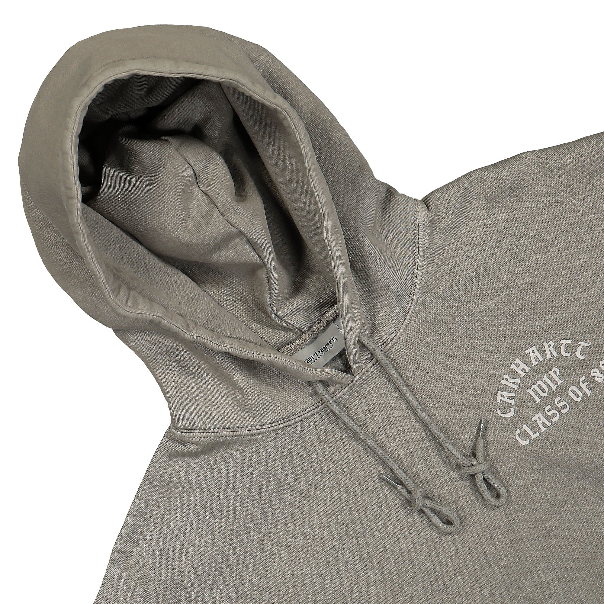 Carhartt WIP Hooded Class of 89 Sweat Marengo / White Garment Dyed Hoodies Close-up | Overkill