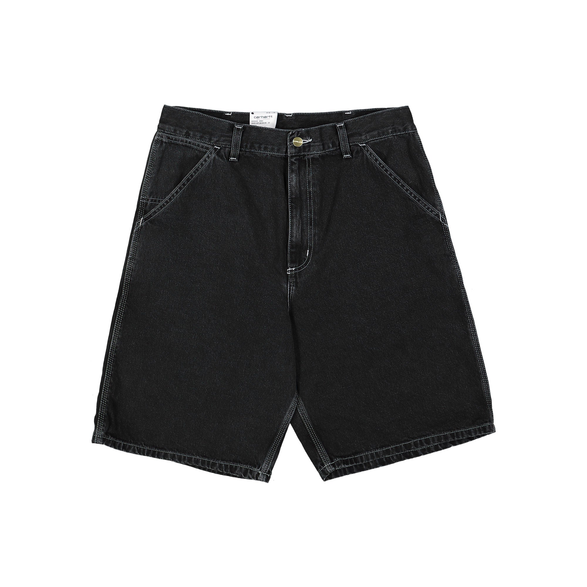 Carhartt Simple Short Black Heavy Stone Washed Shorts I033333.89.60.00 | Overkill