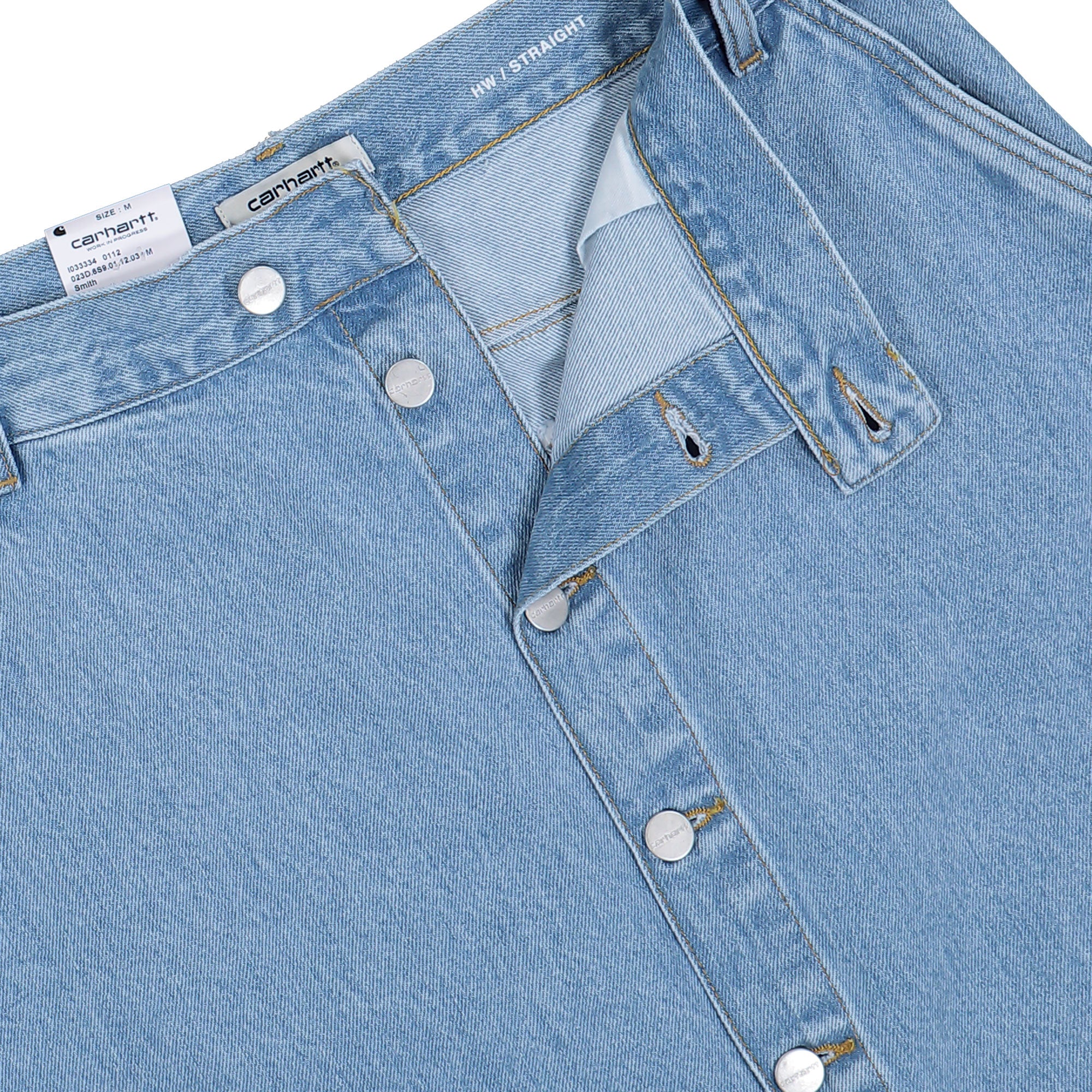 Carhartt W Colby Skirt Blue Stone Bleached Skirt I033334.01.12.03 Detail View 1 | Overkill