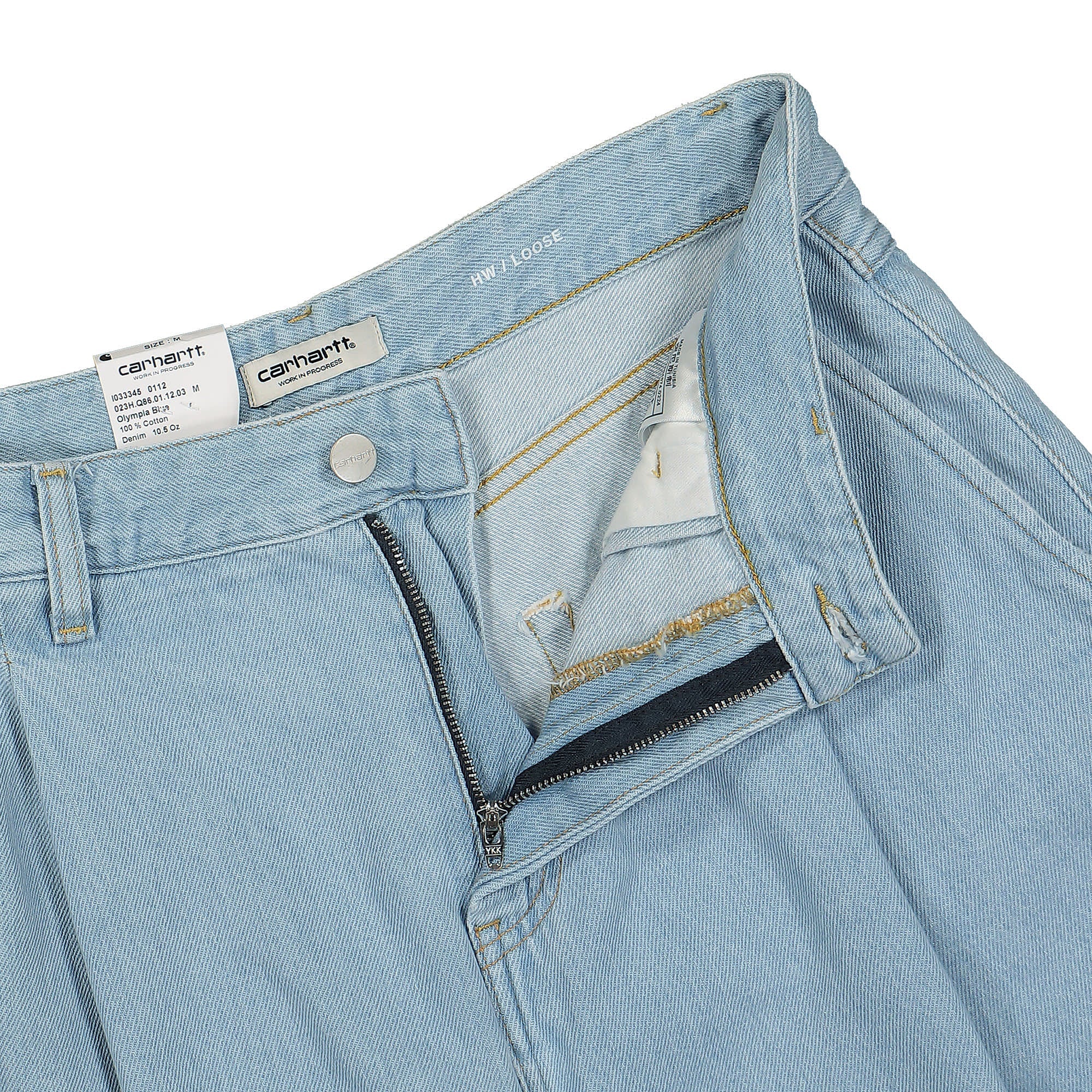 Carhartt WIP W Alta Short Olympia Blue Stone Bleached Shorts Detailfoto | Overkill