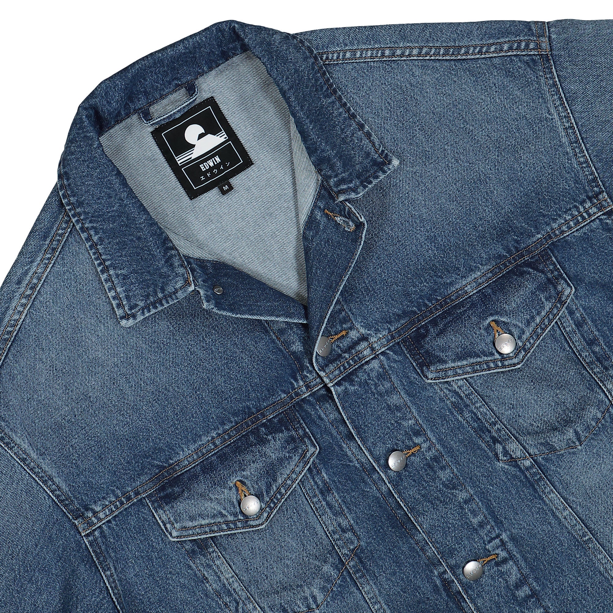 Edwin EU-Trucker Jacket Arctic Blue Jackets Detailfoto | Overkill