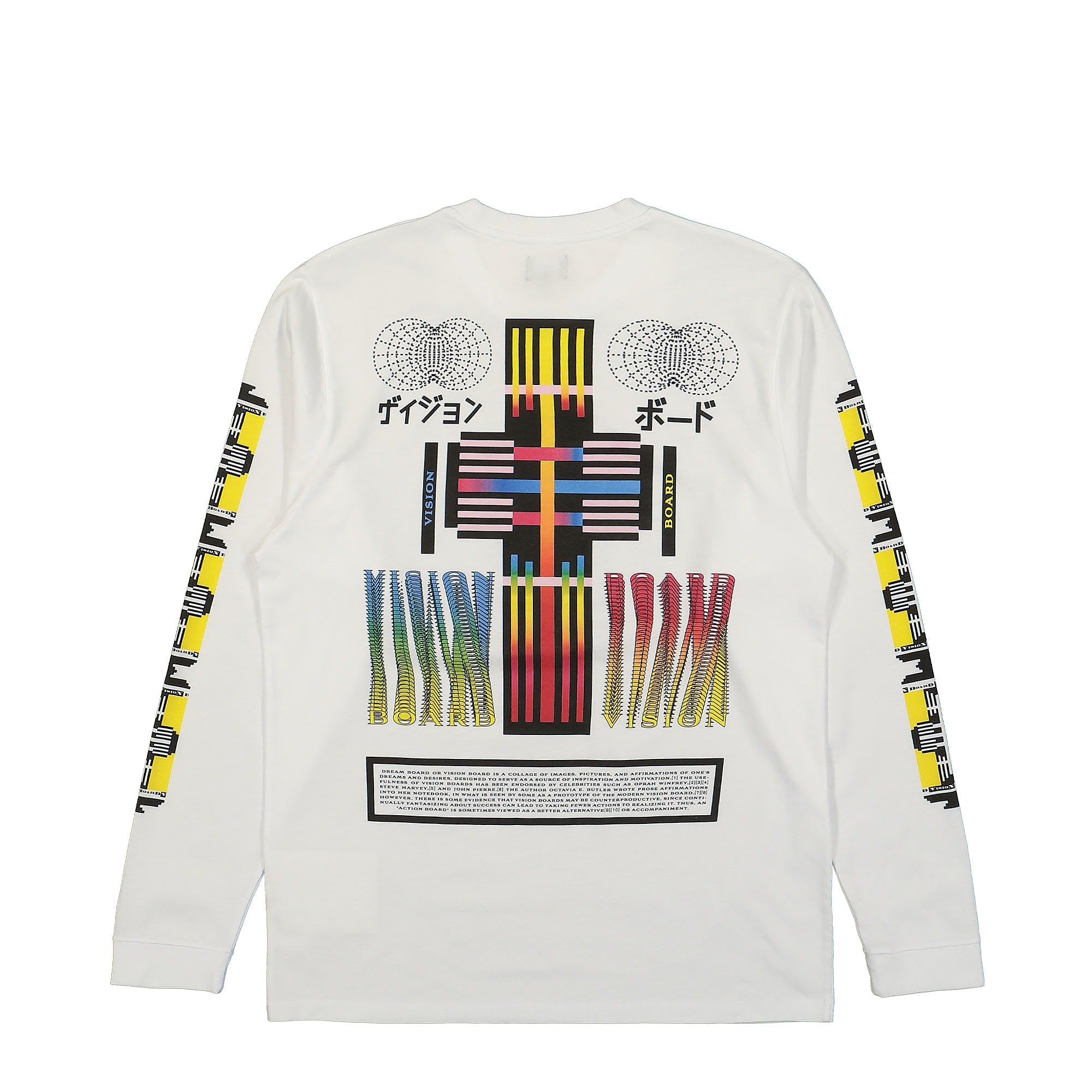 Edwin Vision Board LS T-Shirt White T-Shirts Close-up | Overkill