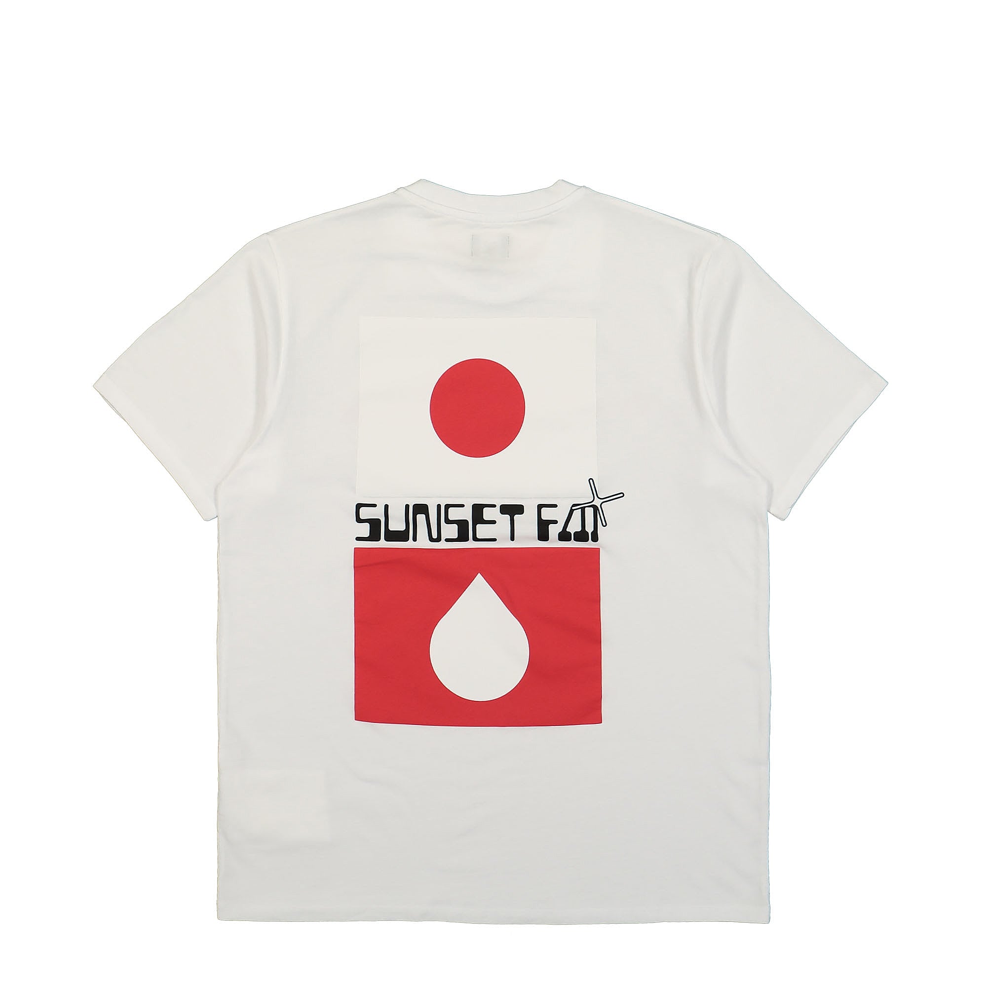 Edwin Sunset FM T-Shirt White T-Shirts Close-up | Overkill
