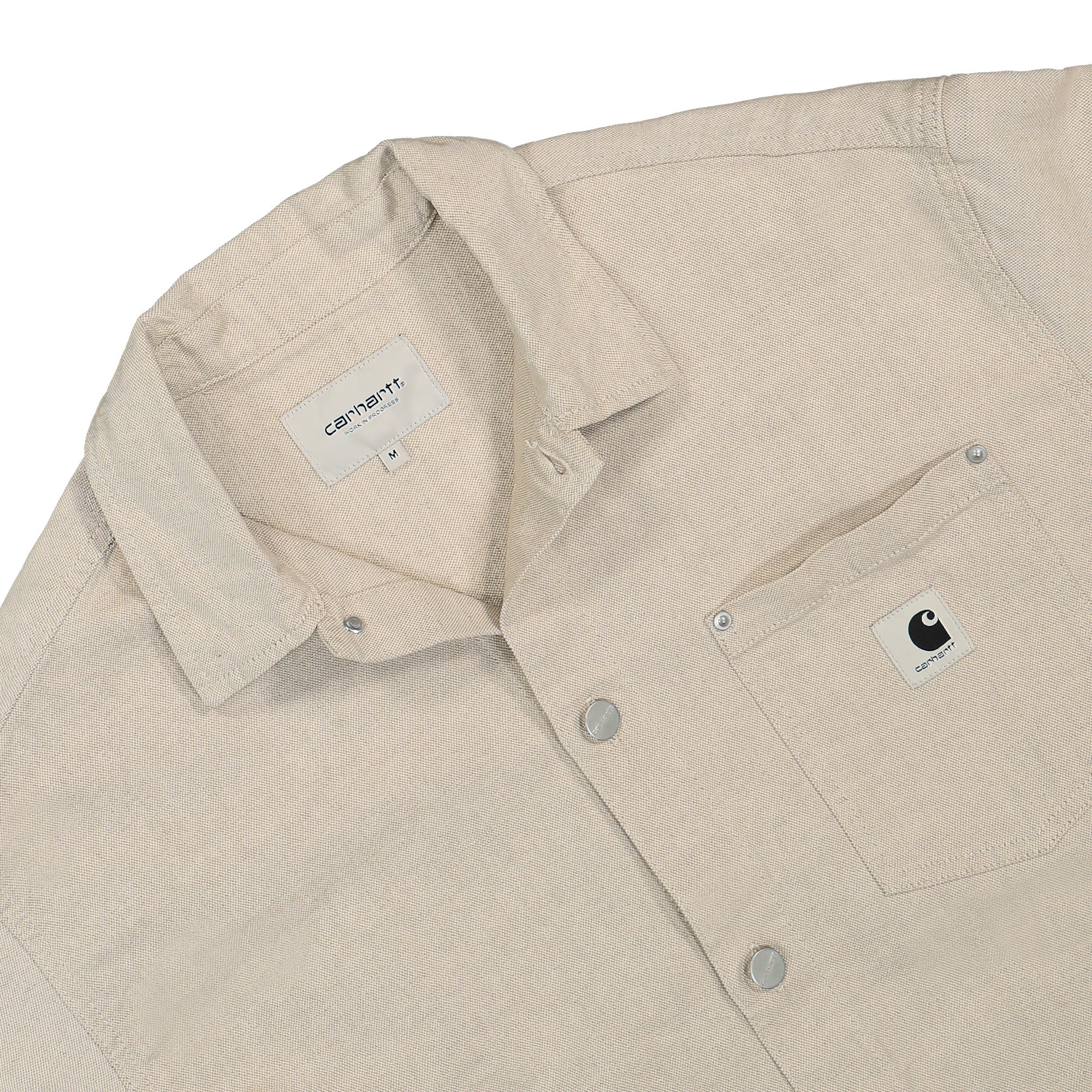 Carhartt WIP W Ethel Shirt Jac Natural Rinsed Shirts Close-up | Overkill