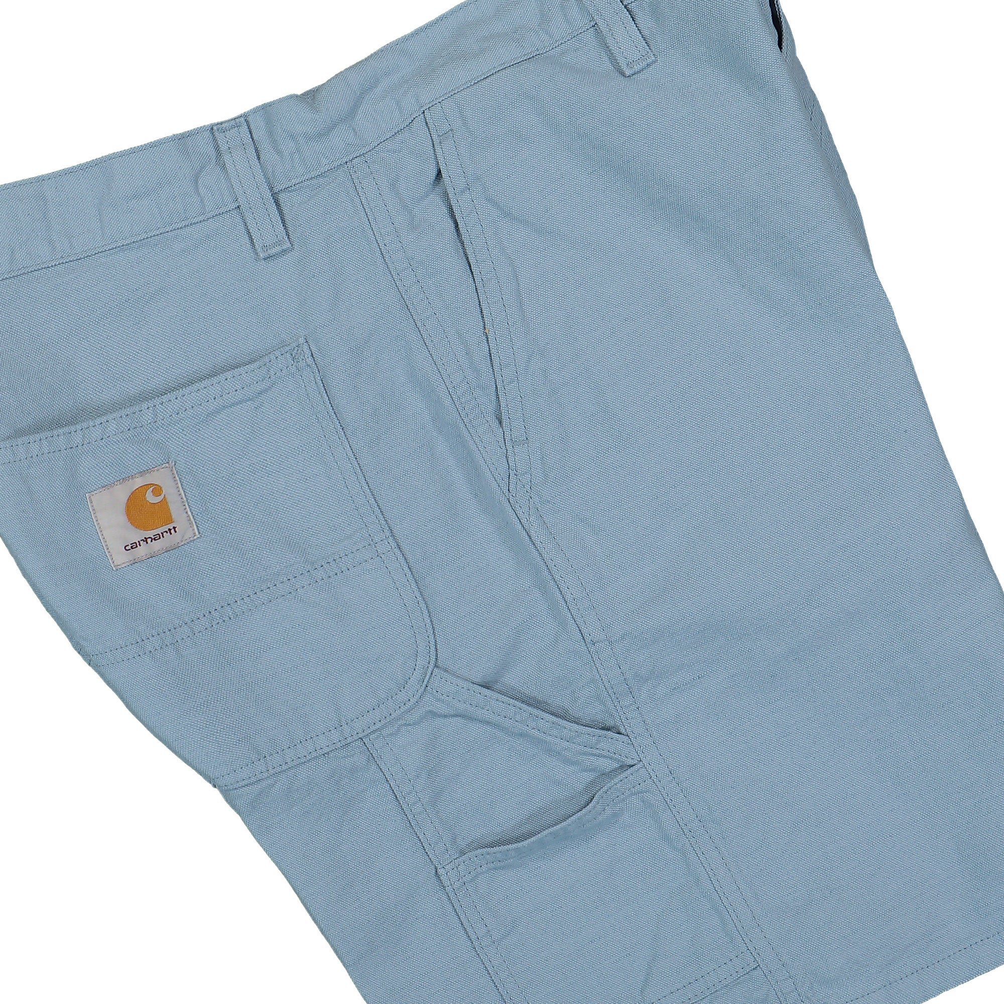 Carhartt WIP Walter Single Knee Short Misty Sky Rinsed Shorts Detail view 2 | Overkill