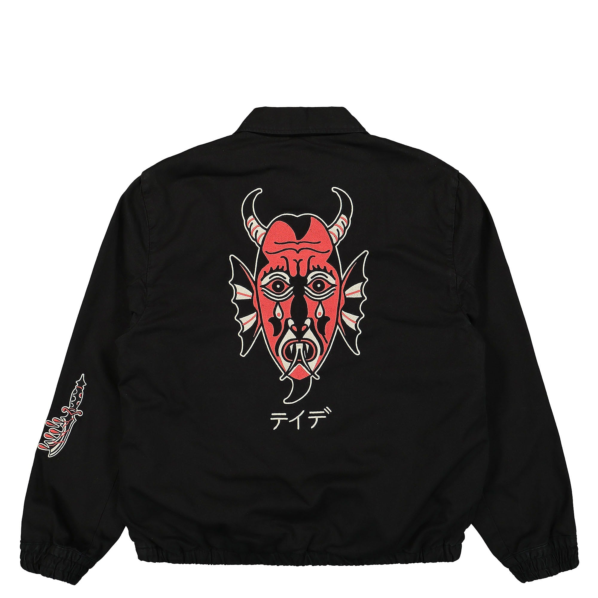 Edwin Teide Volume Jacket Black Bomber & Varsity Jackets Close-up | Overkill