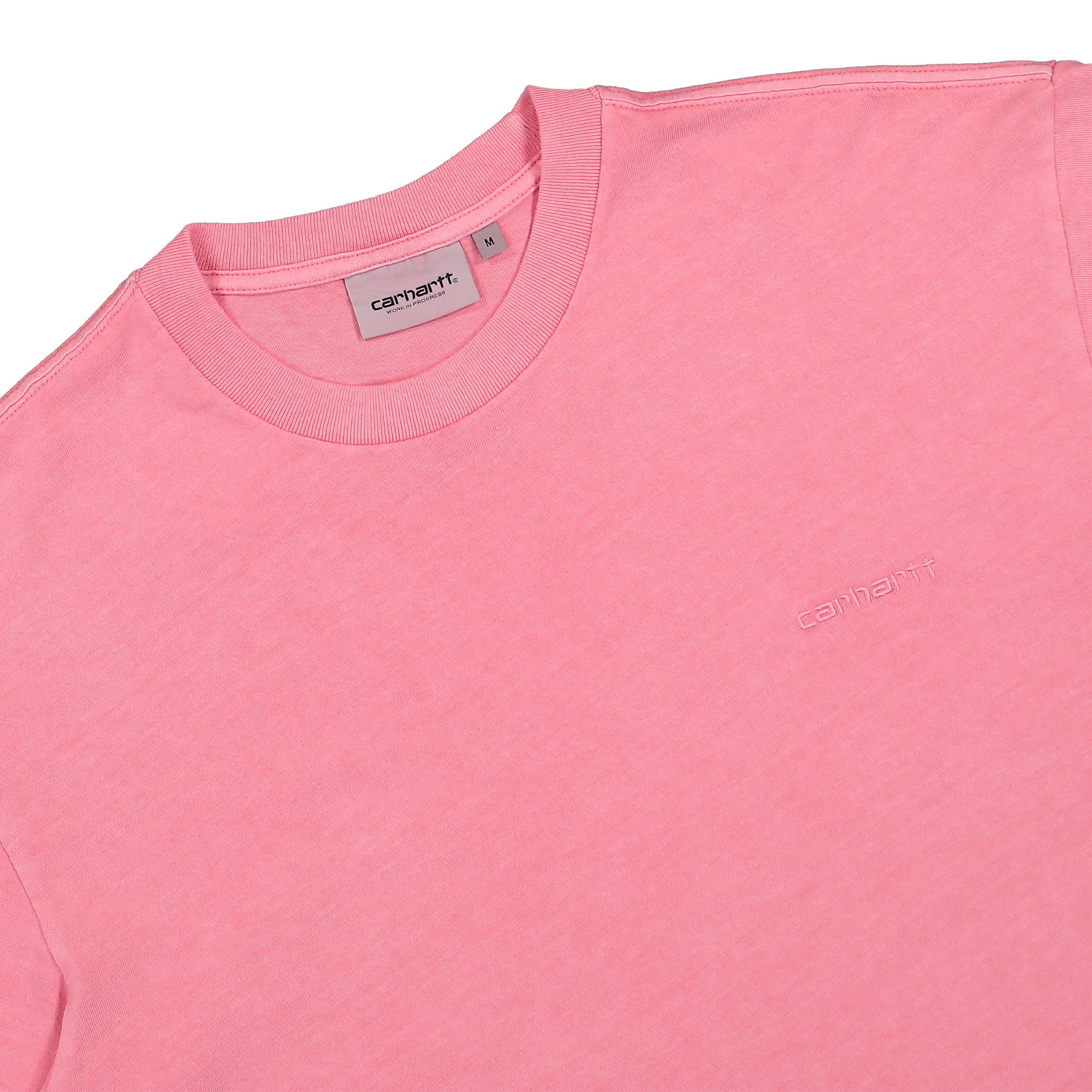 Carhartt WIP S/S Duster Script T-Shirt Charm Pink T-Shirts Close-up | Overkill
