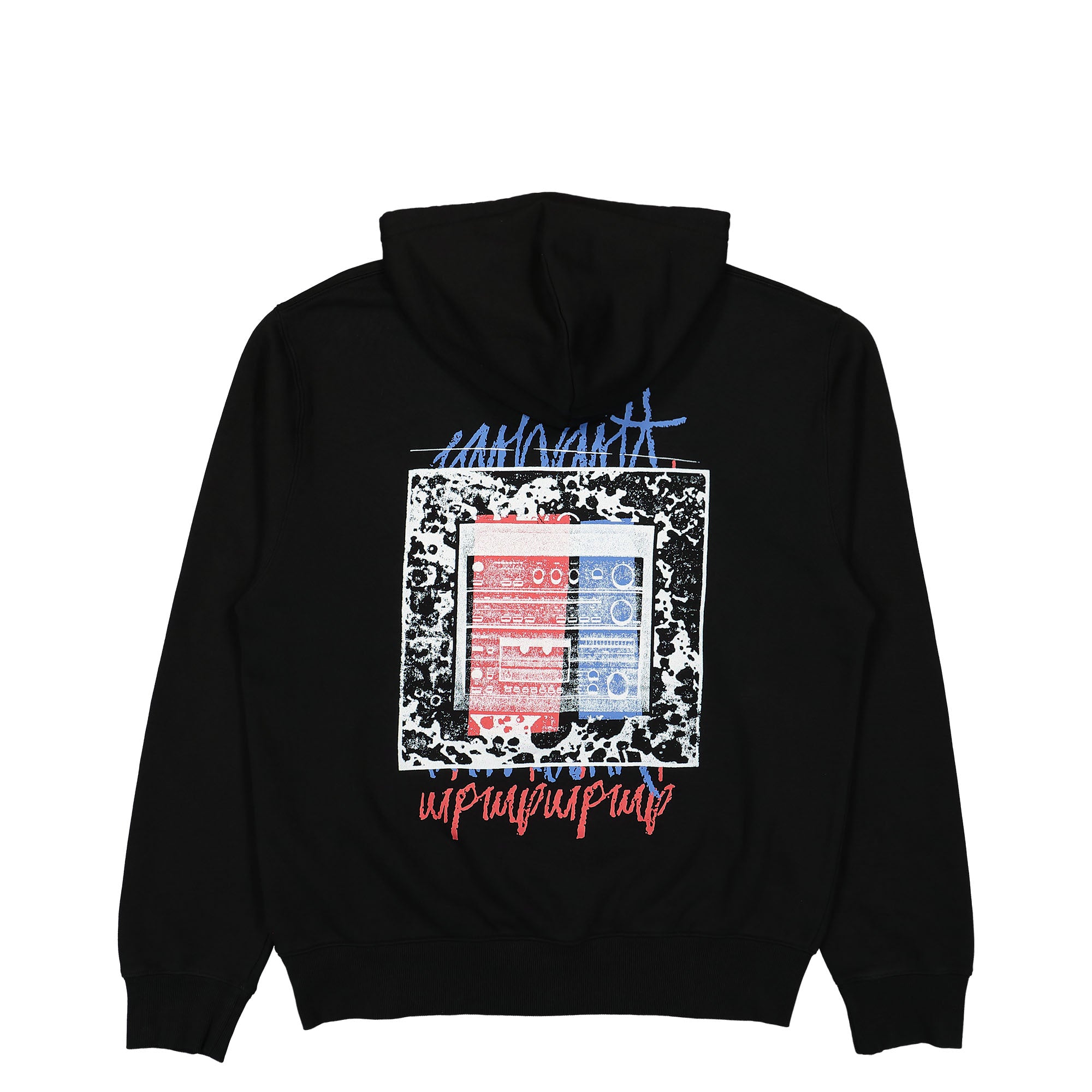 Carhartt WIP Hooded Stereo Sweat Black Hoodies Close-up | Overkill