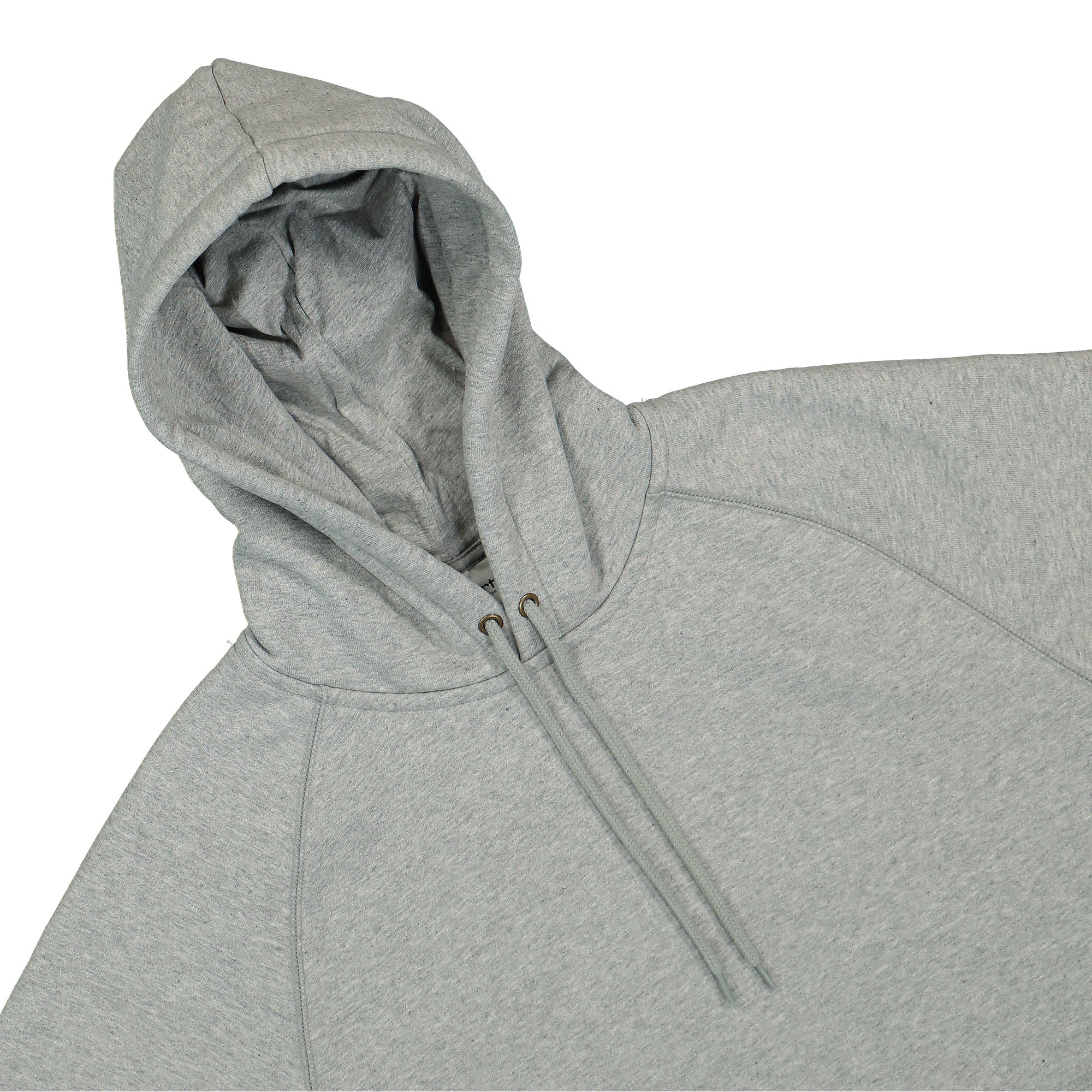 Carhartt WIP Hooded Chase Sweat Grey Heather / Gold Hoodies Close-up | Overkill